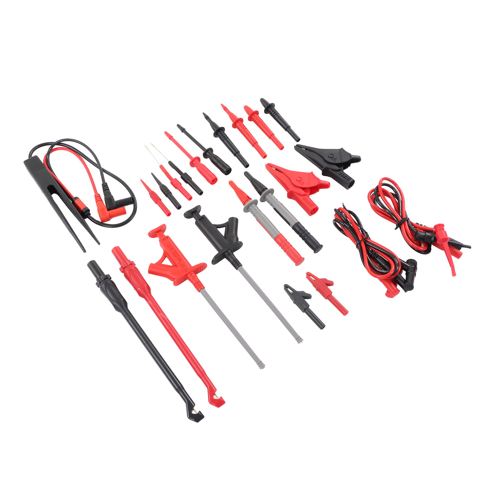 25-teiliges Multimeter-set: Messleitung, Prüfspitze, Kabel, Haken, Krokodilklemme, Für Digitale Elektrische Prüfungen