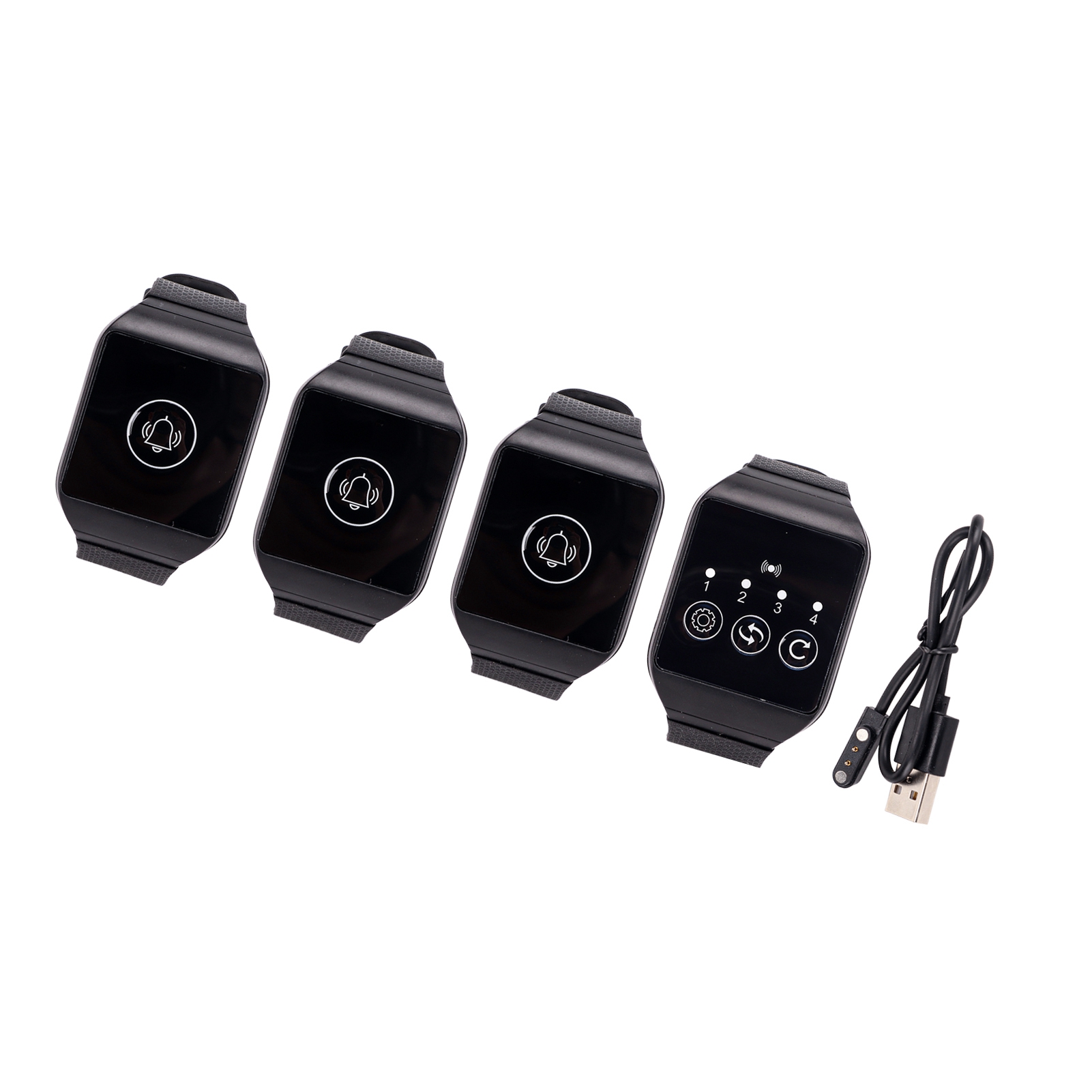 Ipx7 Wasserdichter, Multifunktionaler Funkpager 433,92 Mhz Für Restaurant-rufsysteme (3 In 1)