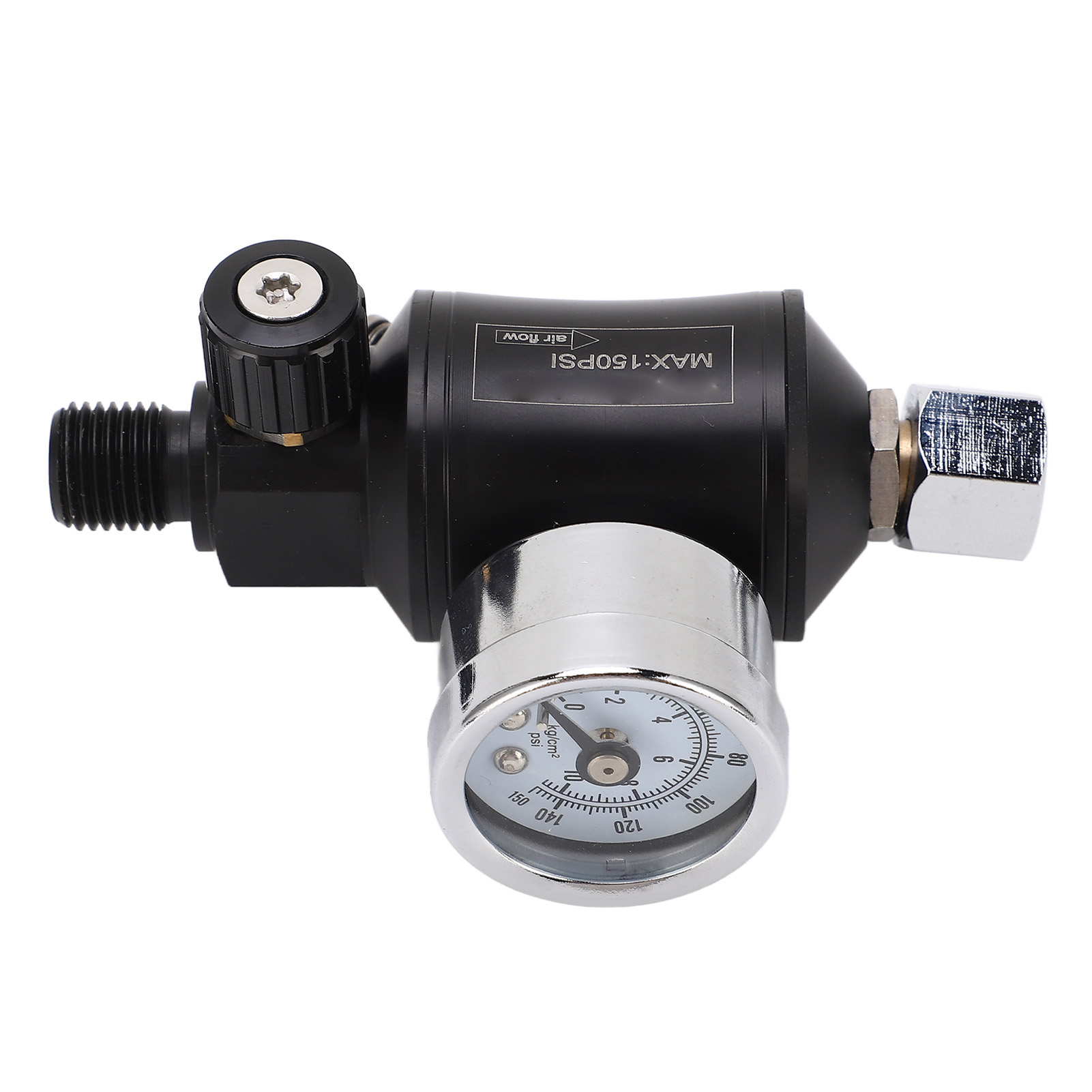Luftdruckregler Mit Filter Und Manometer Für Farbpistole, 1/4" Npt Ein-/ausgang
