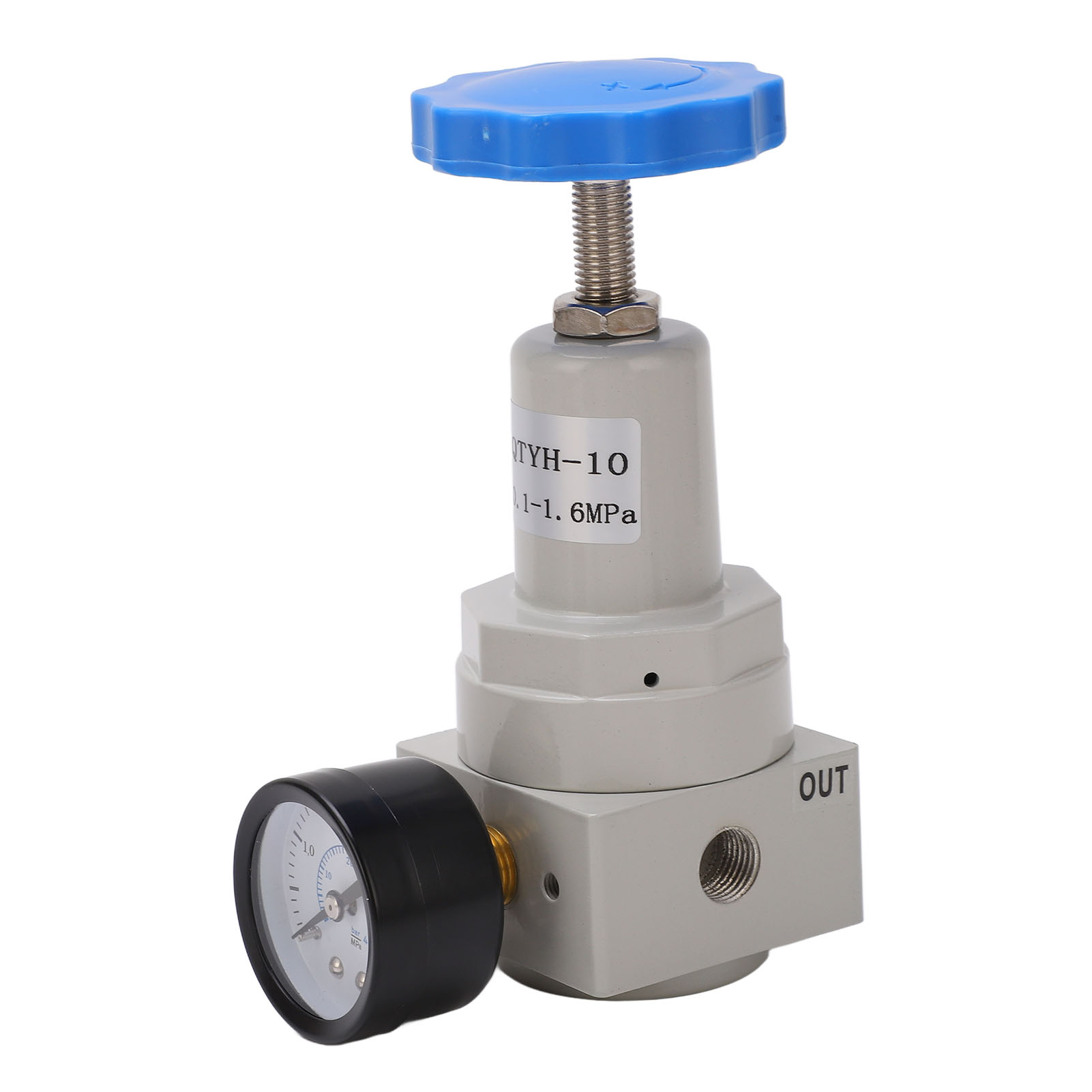 Luftdruckregler, Automatisches Überdruckventil, Regler Aus Aluminiumlegierung Mit Manometer, Menge: 10, 0,1–1,6 Mpa