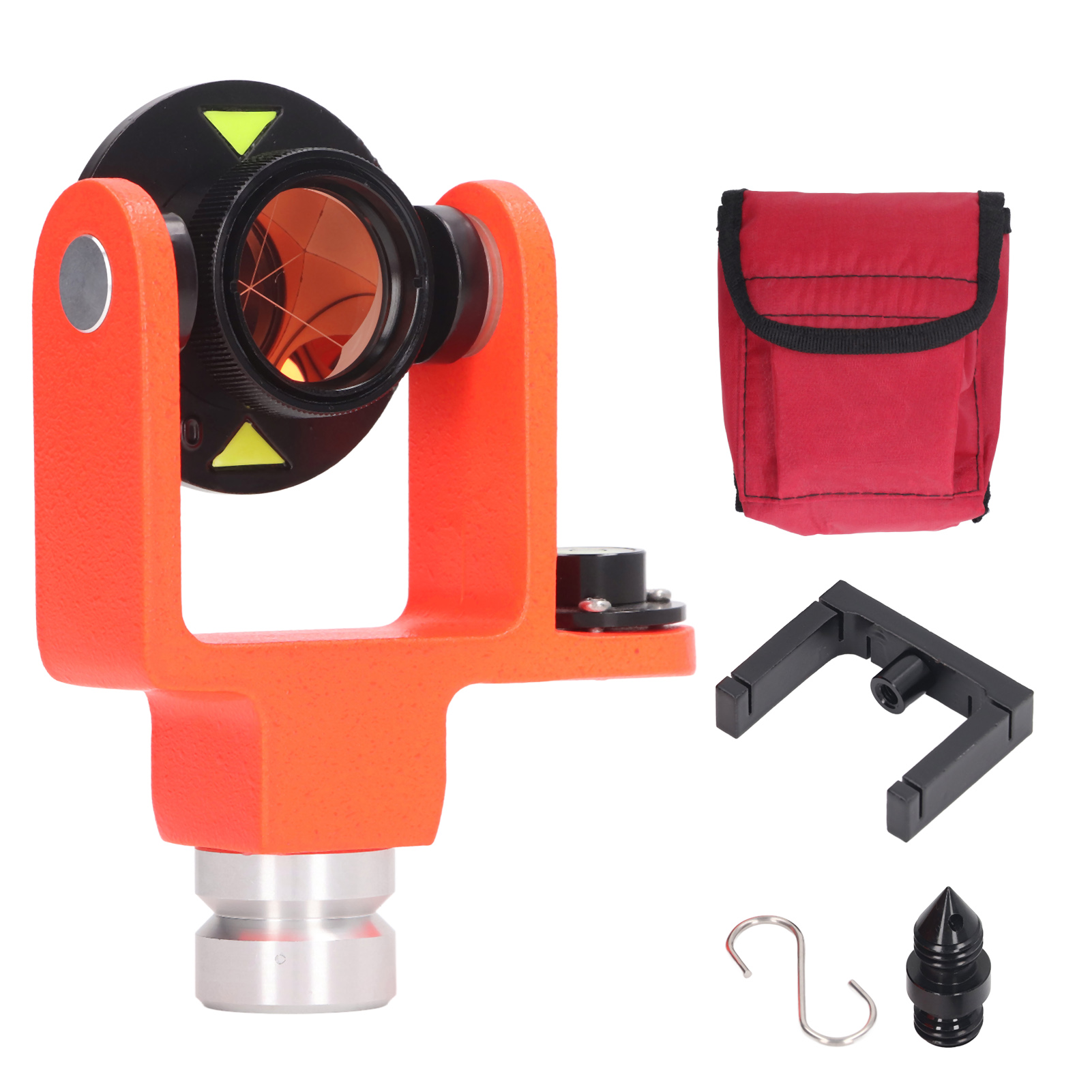 Topografisches Prisma Mit Einfacher Neigung Für Totalstationen Und Vermessungsgeräte, Offset 0 Oder -30 Mm