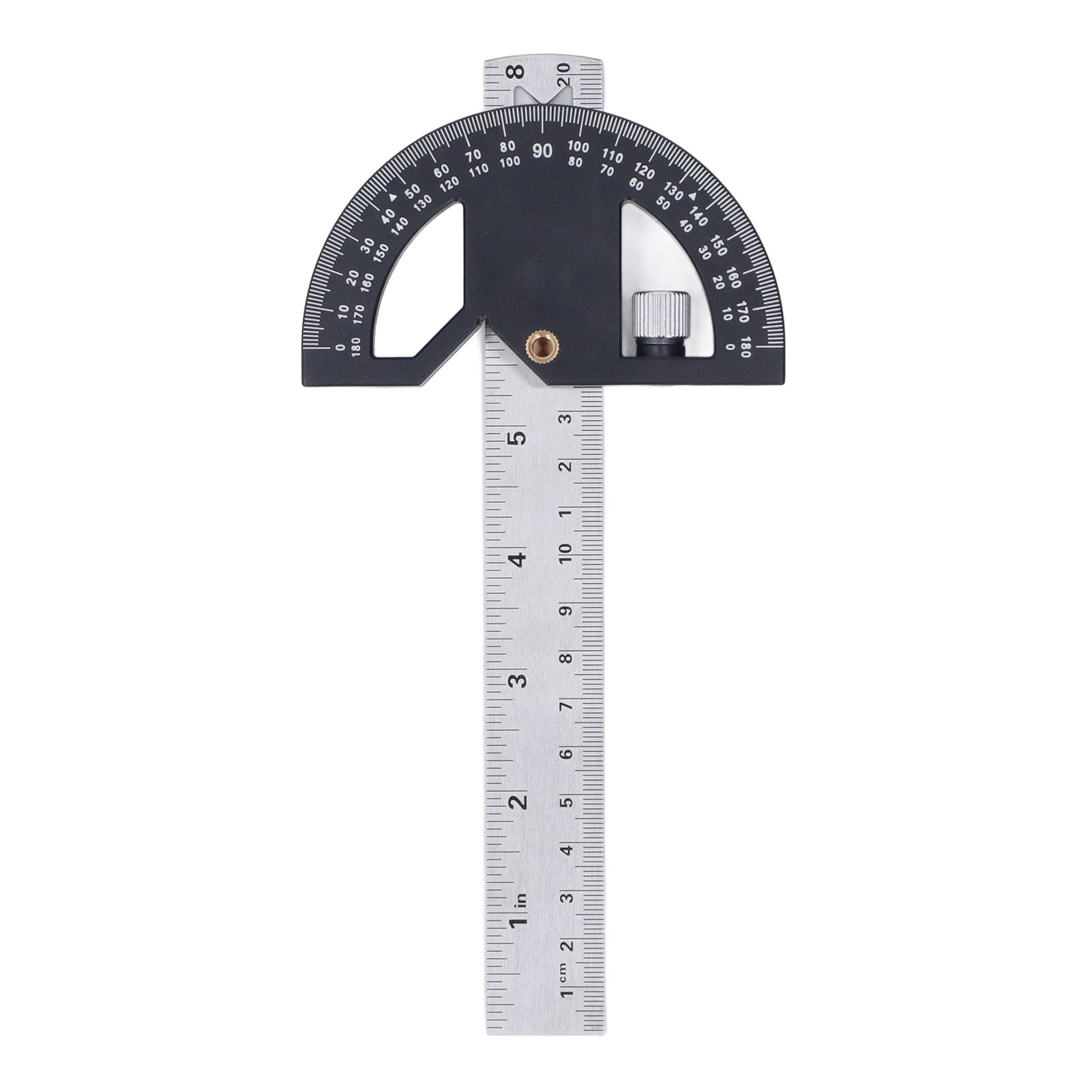 Winkelmesser Für Die Holzbearbeitung, Winkellineal Zum Messen Und Markieren Von Holzkanten, 20 Cm (8 Zoll)