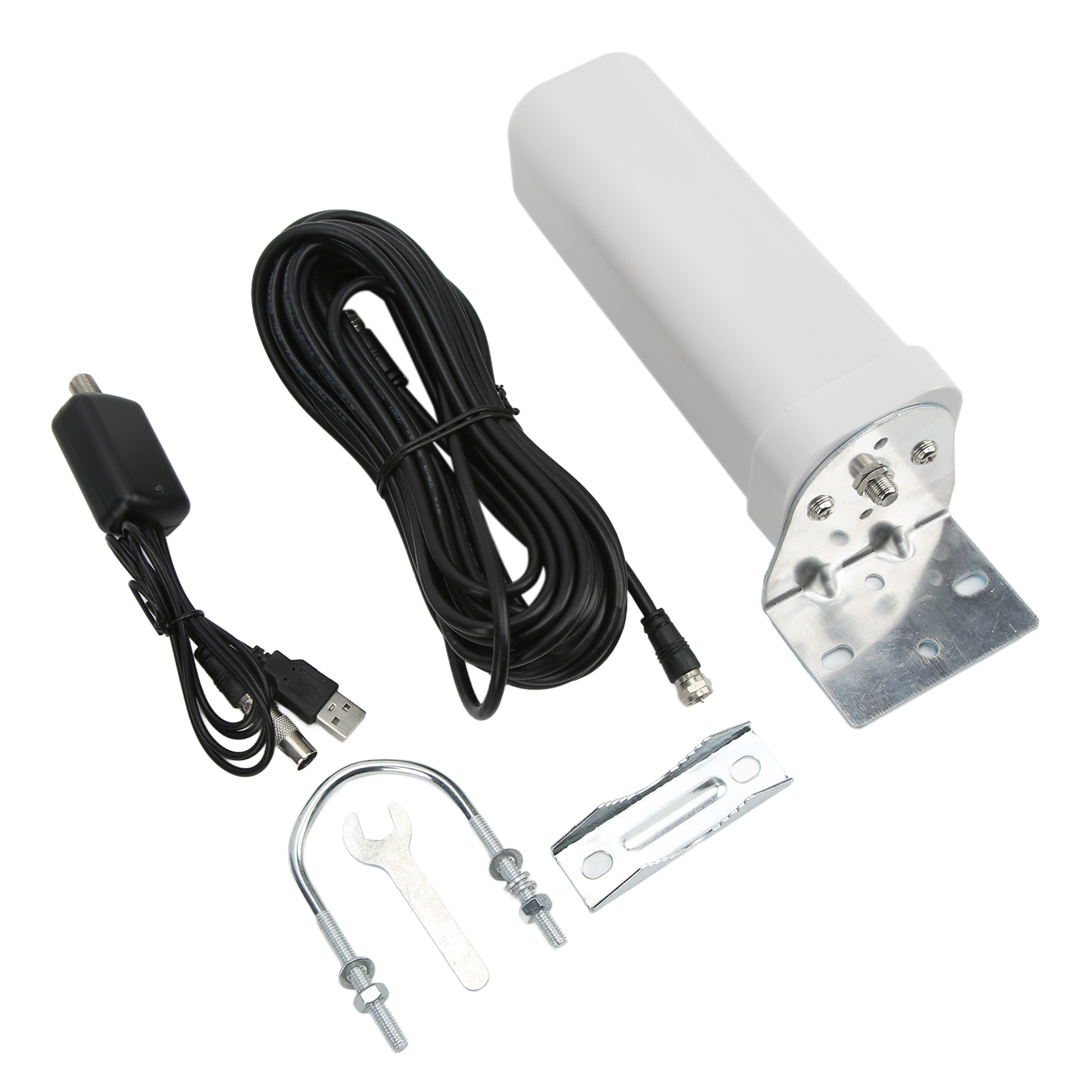 Kj-028 Rundstrahlantenne Für Den Außenbereich, Ip67 Wasserdicht, 5 V, 25 Dbi Hohe Verstärkung, 1080p Hd-tv-signal