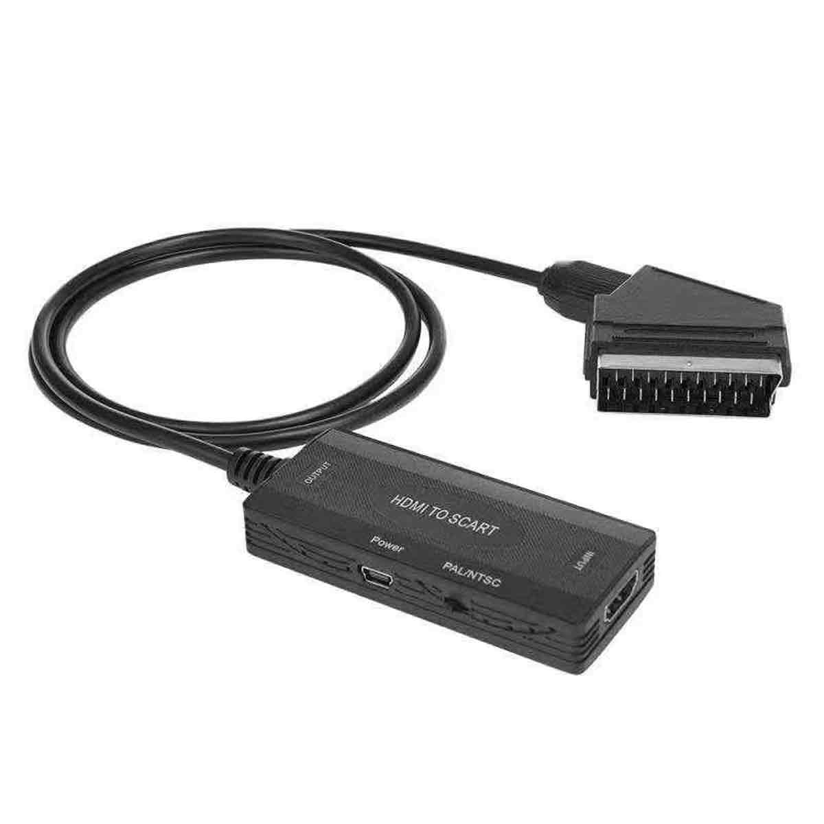 Scart-zu-full-hd-720p/1080p-multimedia-interface-konverter Mit Usb-stromkabel