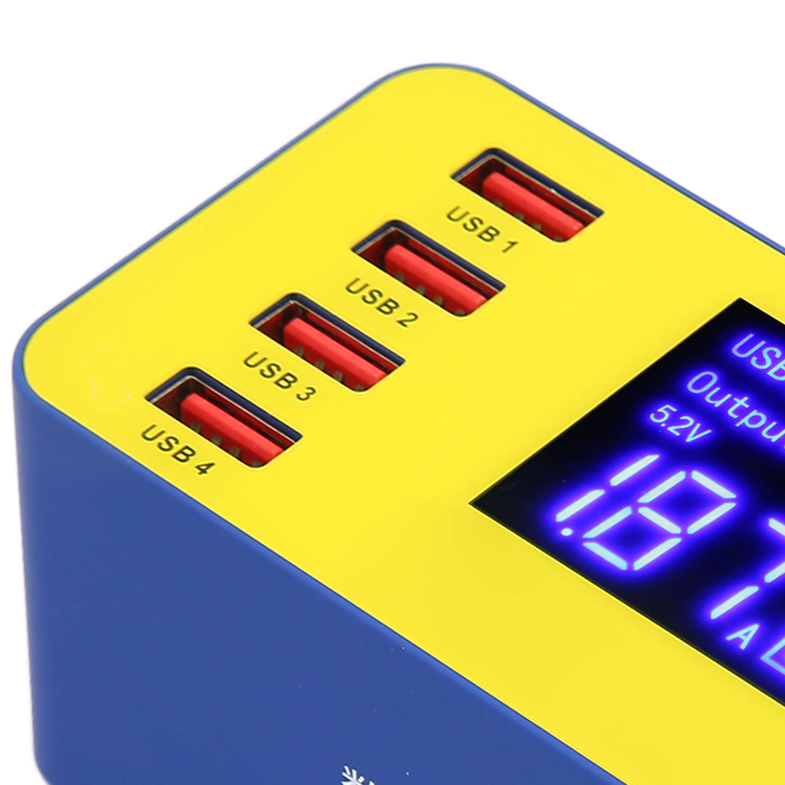 8-port-ladestation, 40-w-schnelllade-usb-mehrfachladegerät Mit Lcd-display, 100–240-v-eurostecker