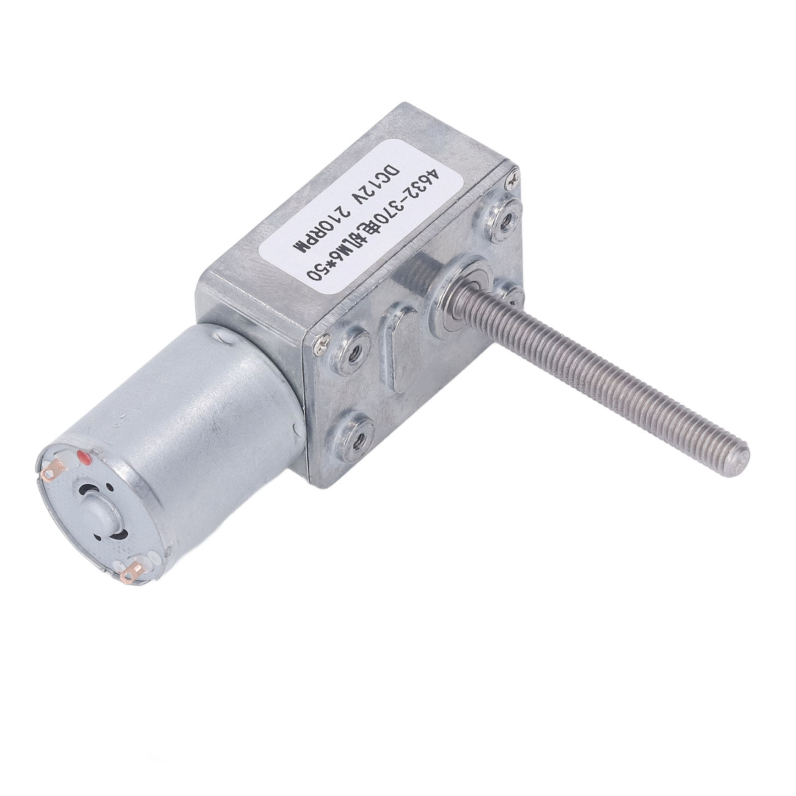 M6 X 50 Mm Gleichstrom-schneckengetriebemotor Aus Aluminiumlegierung Und Messing, Reversibel, Für Fensteröffner, 12 V Gleichstrom, 210 U/min