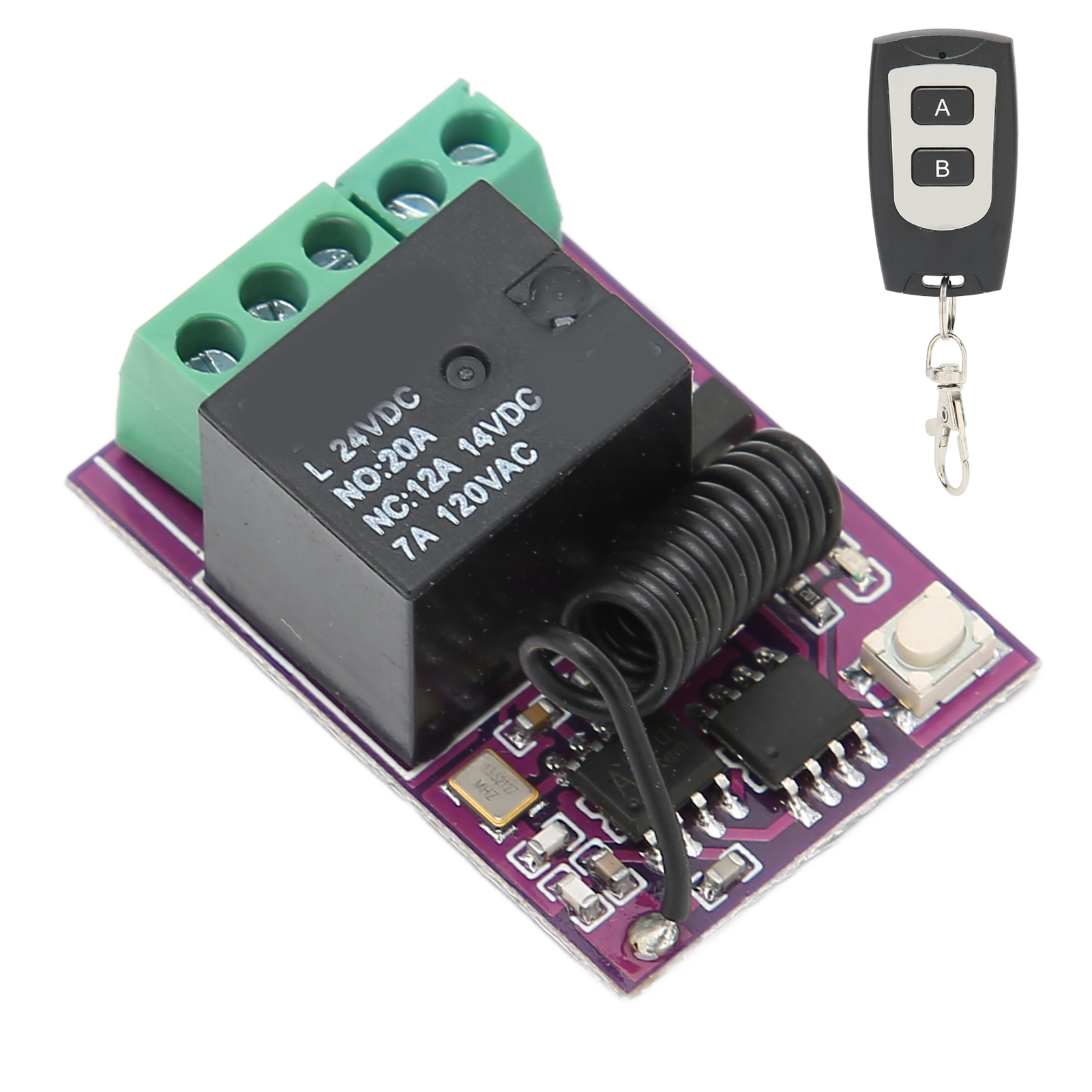 20-a-fernsteuerrelais, Mini-funkrelais Für Elektrische Geräte Und Haushaltsgeräte, 24 V