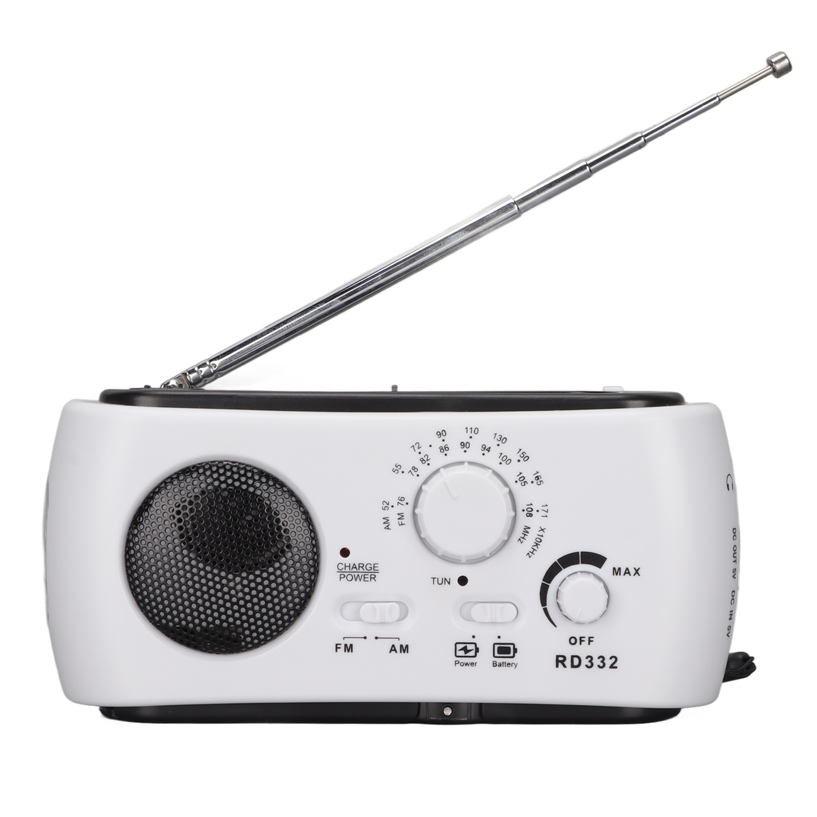 Rd322 Multifunktions-am/fm-handkurbelradio, Notfallradio Für Beleuchtung Bei Stromausfällen Und Beim Camping