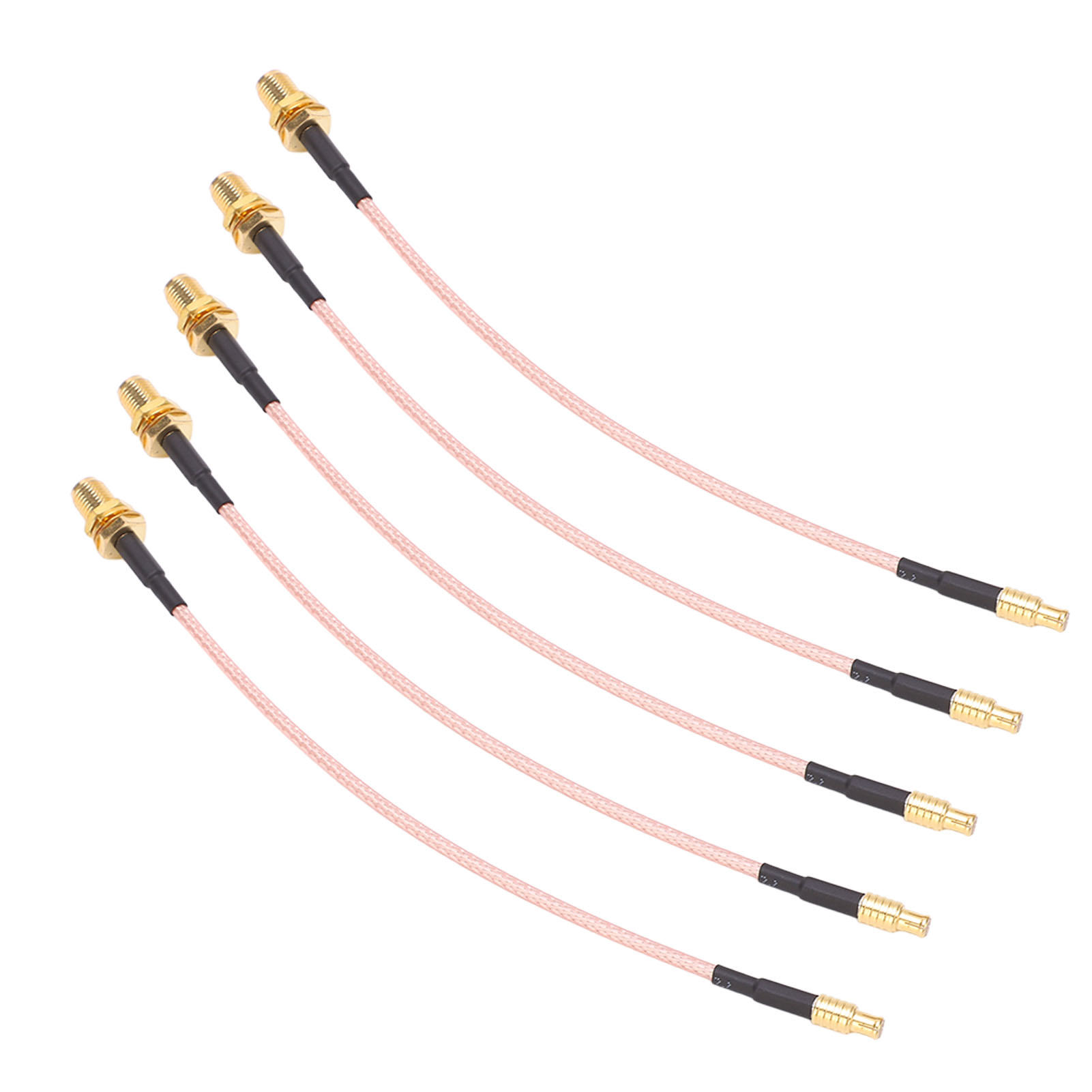 Packung Mit 5 Verlustarmen Hf-koaxialkabeln, Mcx-stecker Auf Sma-buchse Adapter Tfl-316-10 50 Ω