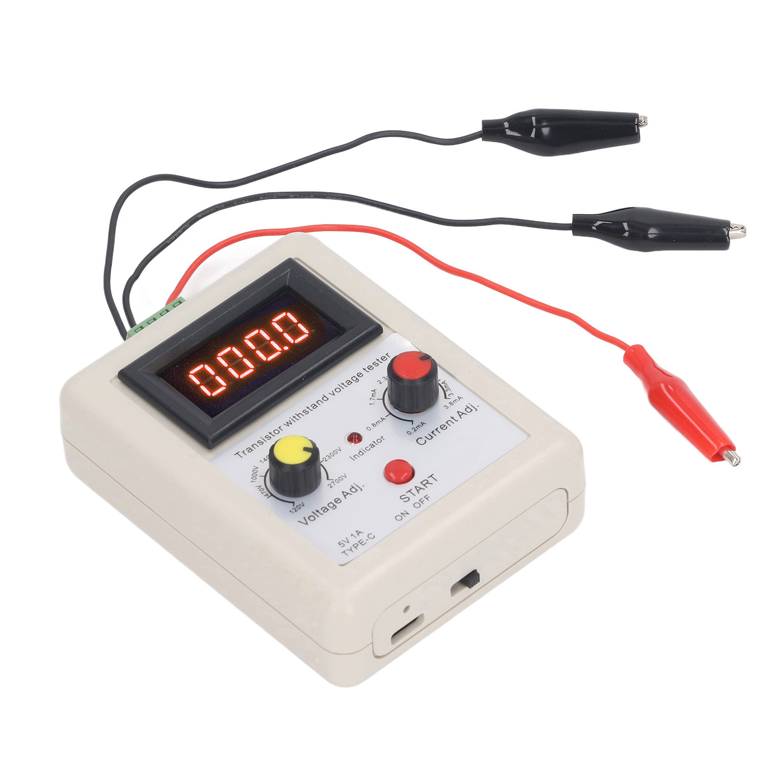 Spannungsprüfer, Digitaler Spannungs- Und Kapazitätsdetektor Für Dioden, Mosfets, Trioden Und Transistoren, 120 V Bis 2700 V, Rote Anzeige