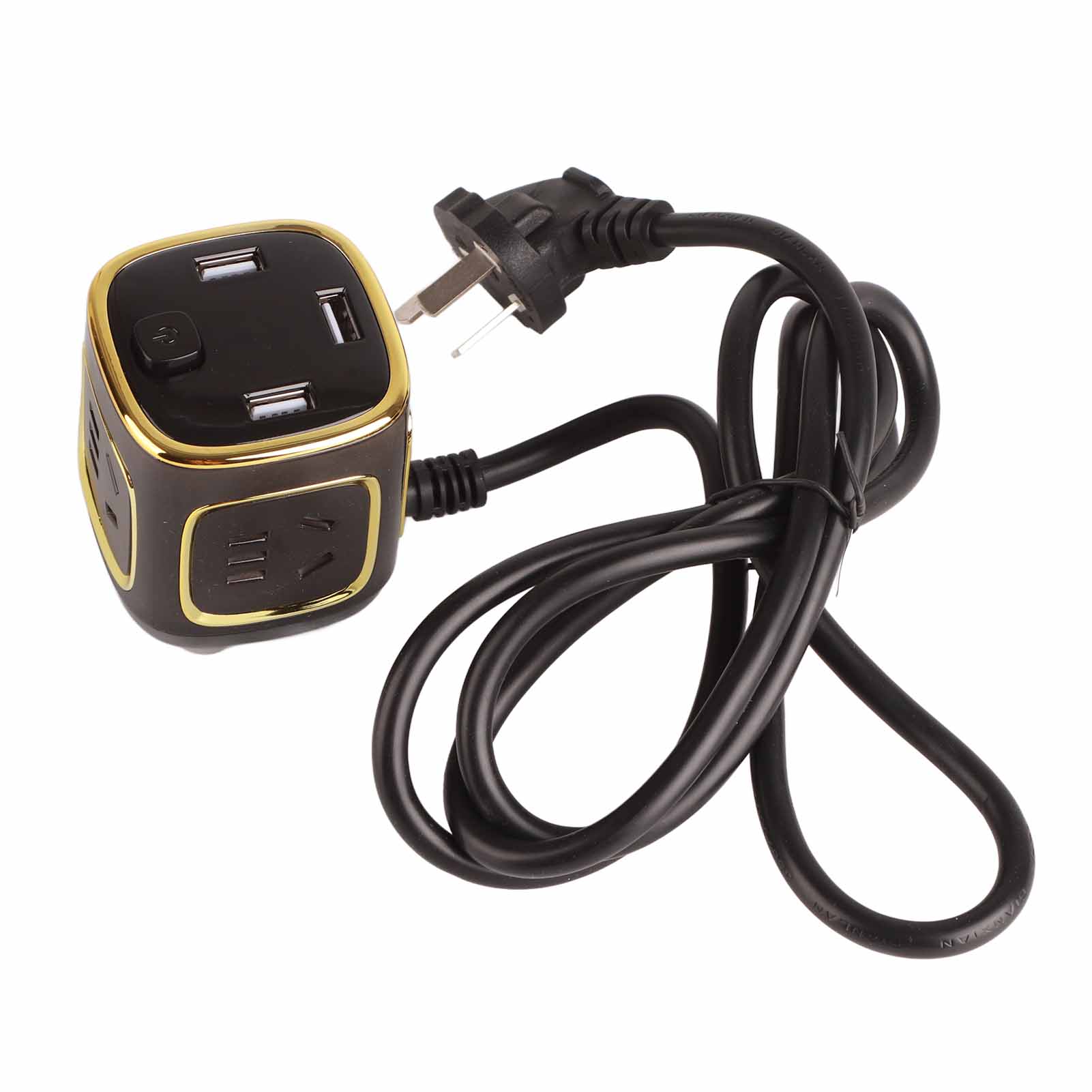 Multifunktionaler Stromwandler, Mehrfachladegerät, Steckeradapter Für Zuhause Und Unterwegs, 220 V, Typ 5, 1,8 Meter
