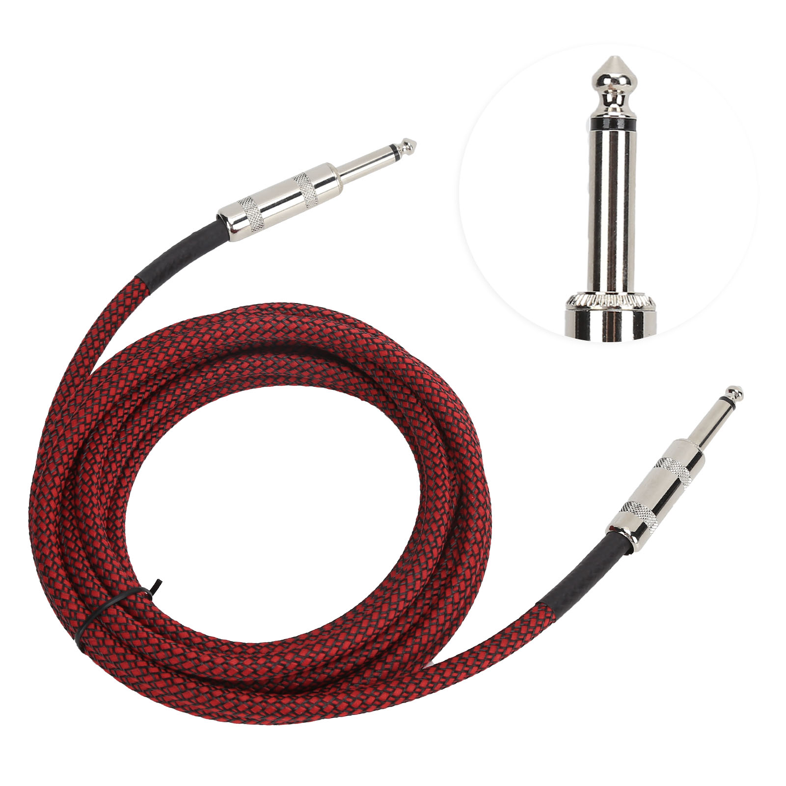 Jorindo Gitarren-audiokabel, 6,35 Mm (1/4 Zoll), 22 Awg, Für Musikinstrumentenverstärker, 3 M / 9,8 Ft, Jd6205