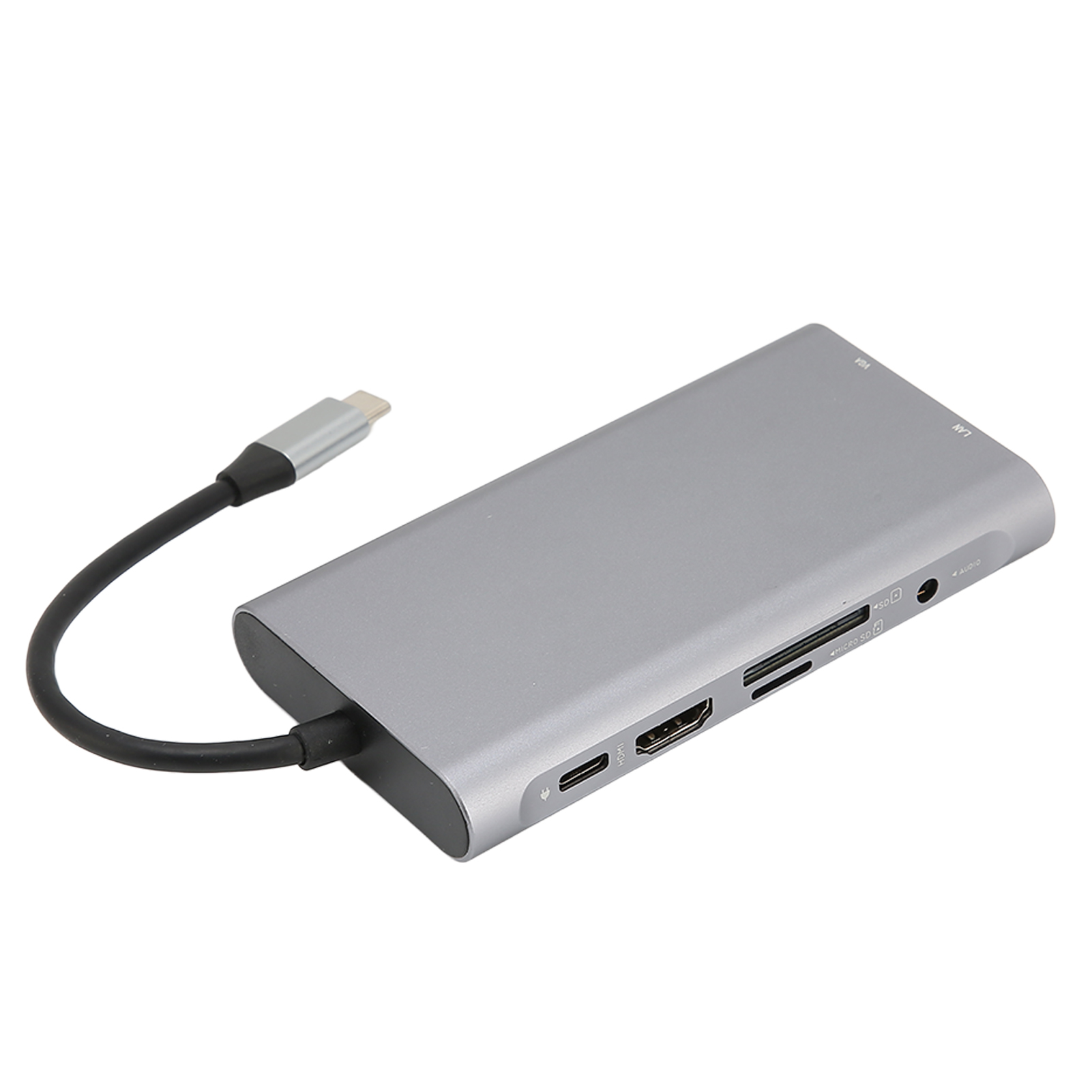 10-in-1 Usb-c Dockingstation Mit 4k-schnittstelle, Pd-ladeanschluss, 3 Usb-anschlüssen Und Multifunktions-hub.