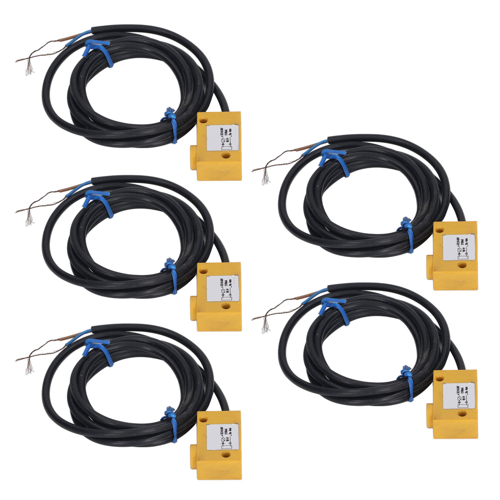 Packung Mit 5 Induktiven 2-draht-näherungssensoren, Normalerweise Offen, Abs-gehäuse Ip65, Für Industrielle Anwendungen, 10-36 V Dc Stromversorgung.