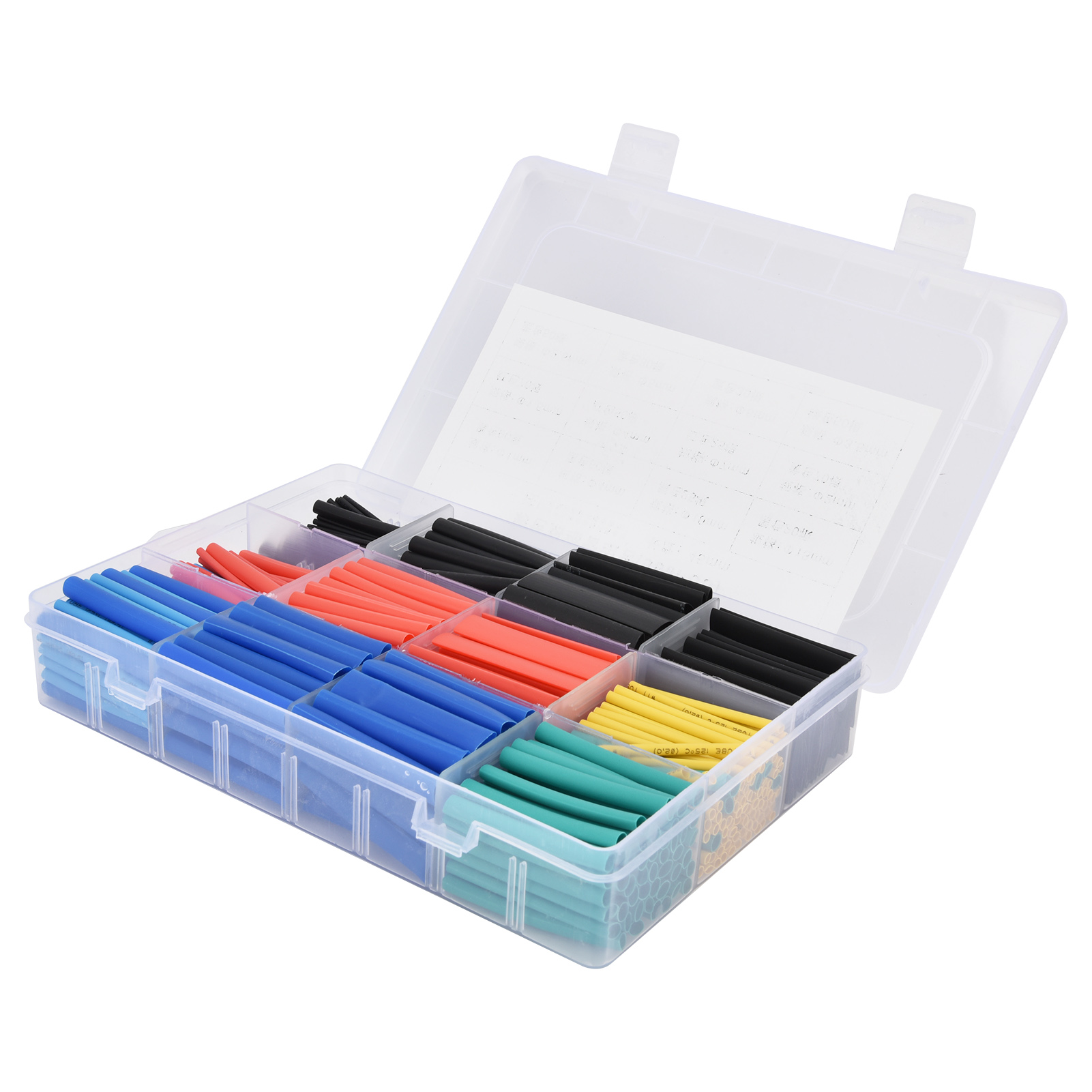 Set Mit 560 Farbigen Schrumpfschläuchen Zur Isolierung Und Zum Schutz.