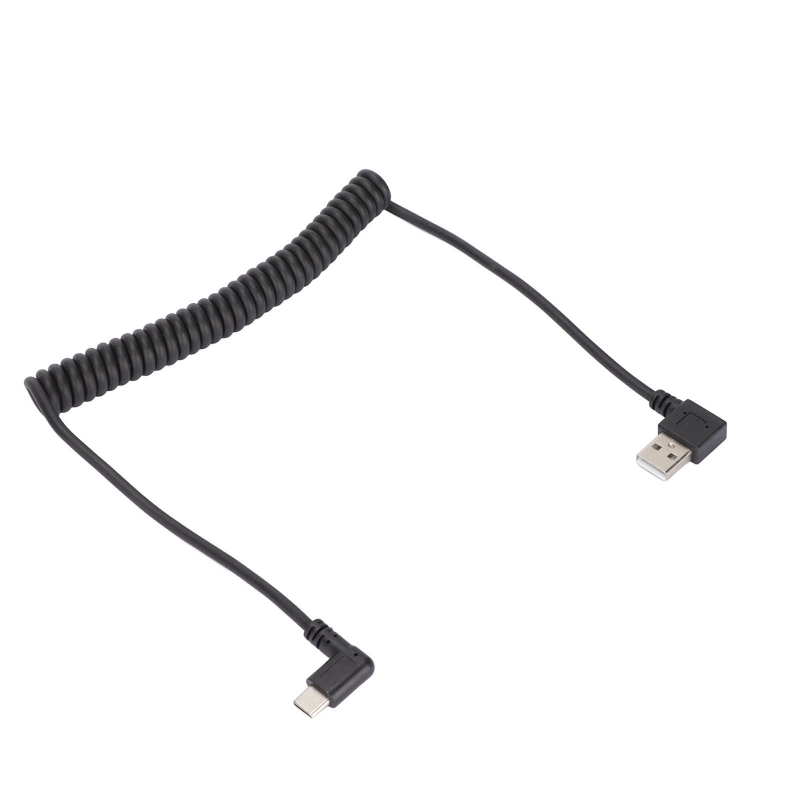 Rechtwinkliges, Teleskopisches, Spiralförmiges Usb-c-datenladekabel Für Android-handys