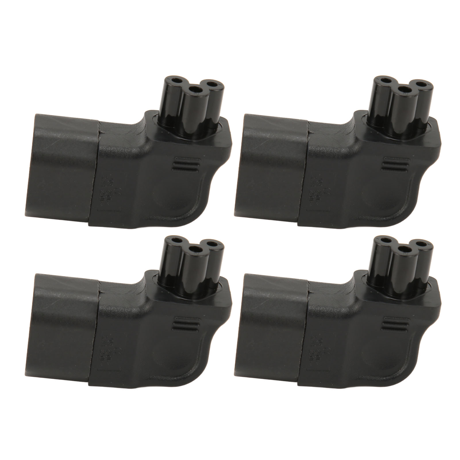 Iec320 C14 Auf Iec320 C5 Netzadapter (4 Stück) – 90°-winkelstecker – 250 V