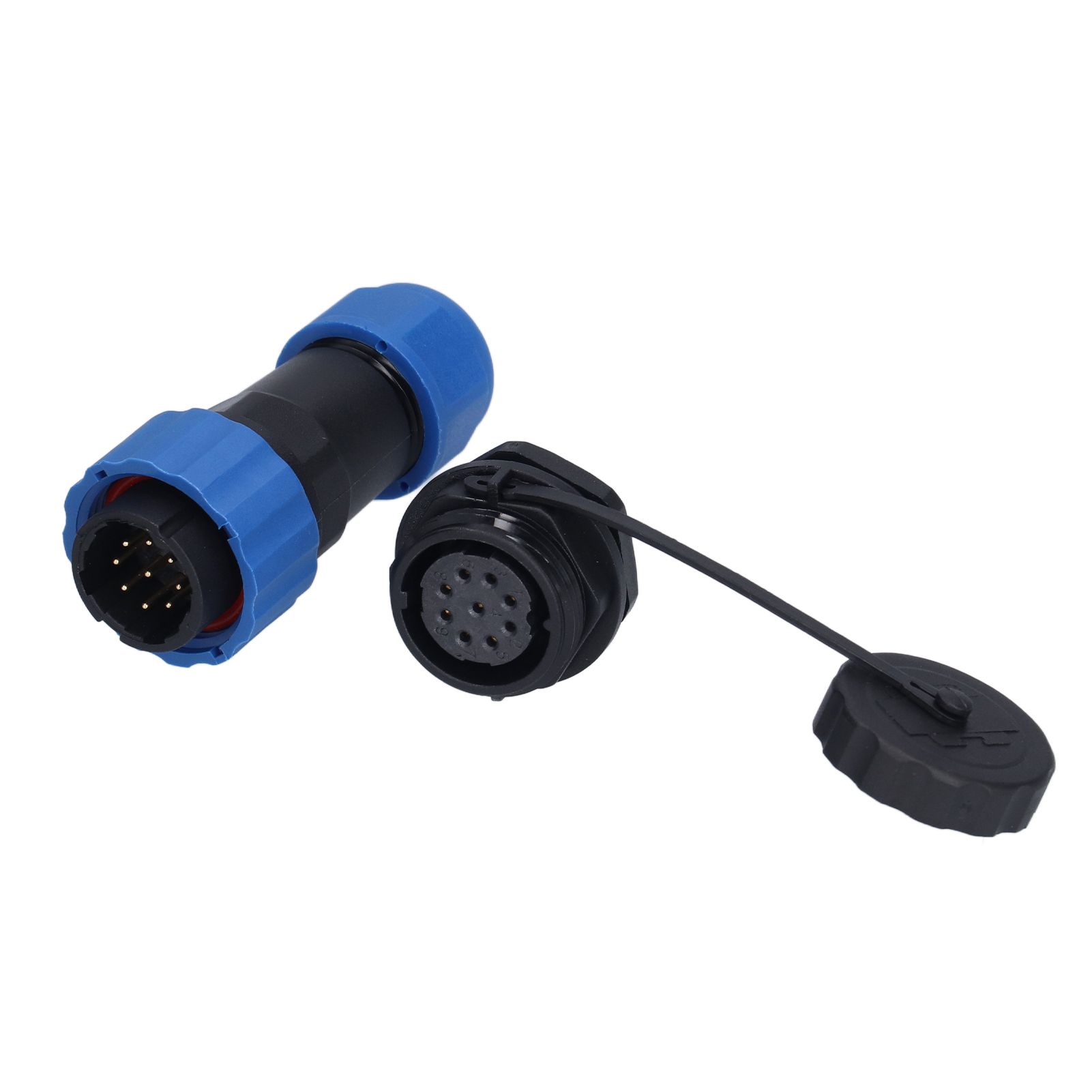 Wasserdichter Luftfahrtstecker Ip68, Rückseitige Mutterverbindung, Stecker/buchse, 250 V, 5 A, Sp209-pins
