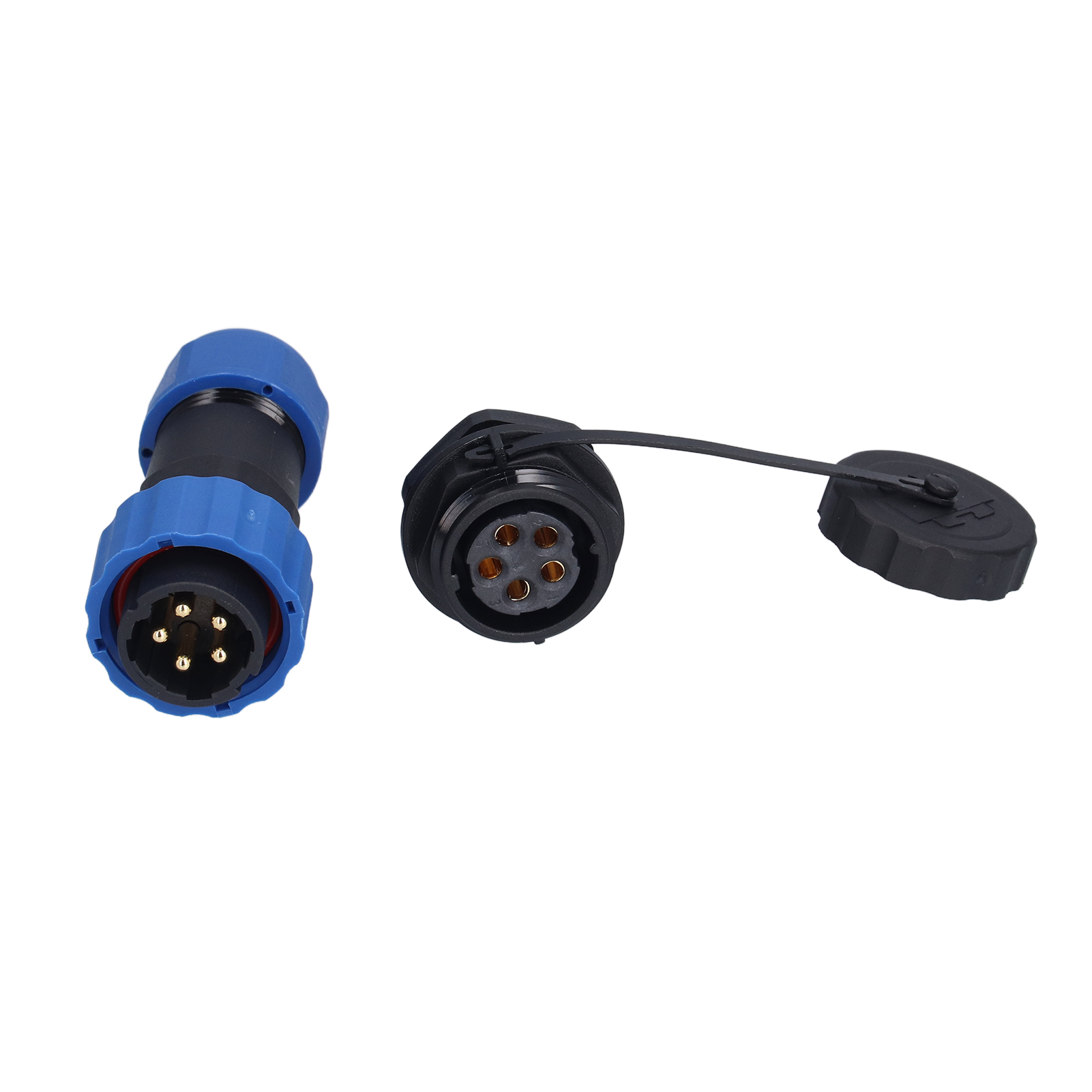 Wasserdichter Luftfahrtstecker Ip68, Rückseitiger Mutternanschluss, Stecker/buchse, 380 V, Sp205-pins