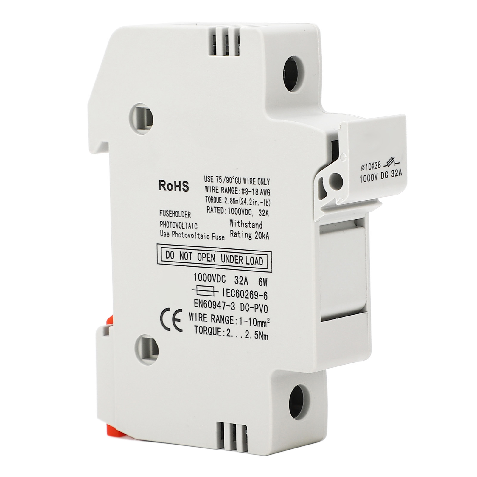 Gypv-32 1p 32a Sicherungshalter Gypv-1038 30a 1000v Dc Photovoltaik-sicherung Zum Schutz Von Stromkreisen