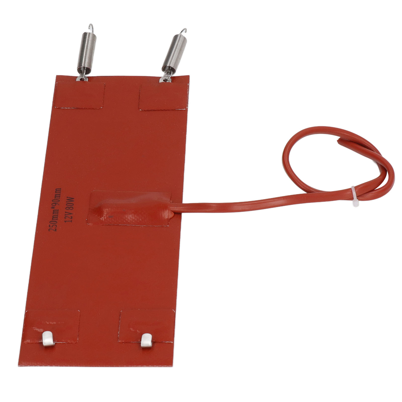 Silikon-heizmatte, Isolierend Und Wasserdicht, Effizient, Für Fahrzeuge, Maschinen Und Geräte, 80 W, 250 Mm X 90 Mm, 12 V Dc