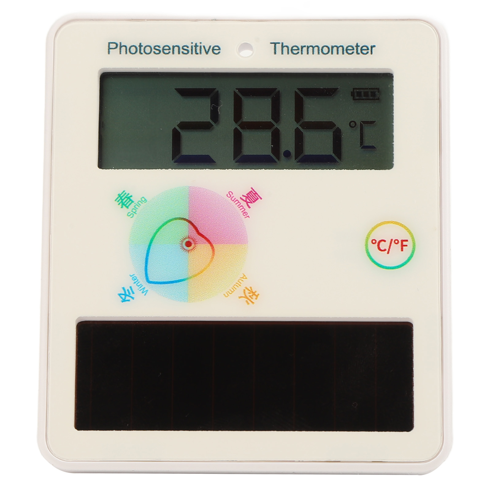 Solarthermometer Mit Lcd-bildschirm, Temperaturanzeige, Doppelgerät, Großem Betrachtungswinkel, Für Den Innen- Und Außenbereich.