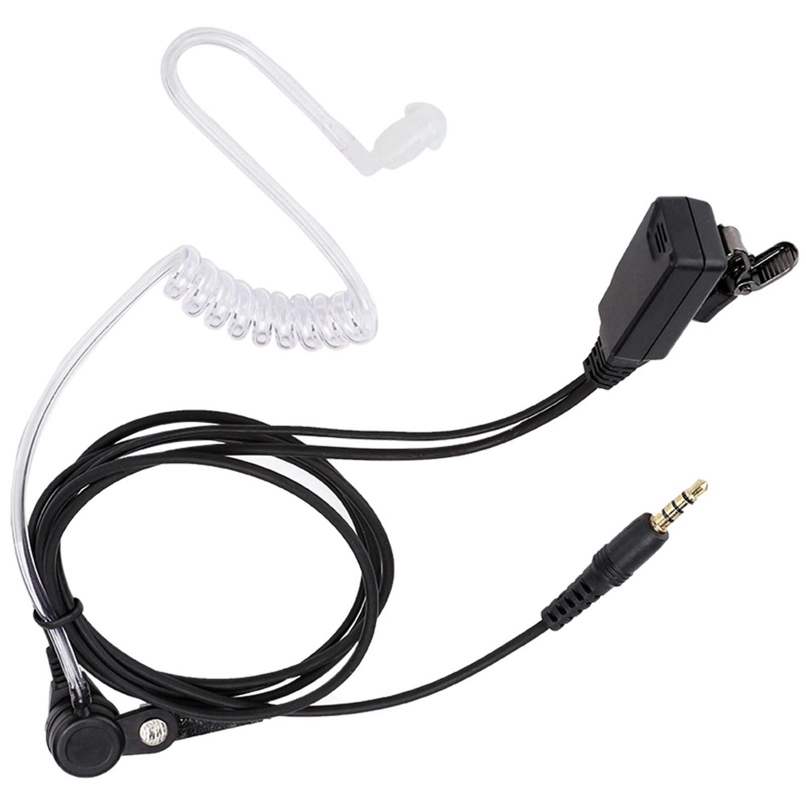Integrierter Ohrhörer Für Ppt-walkie-talkies, Transparenter Schlauch, 3,5-mm-klinkenstecker, Kompatibel Mit 1-sekunden-kameras.