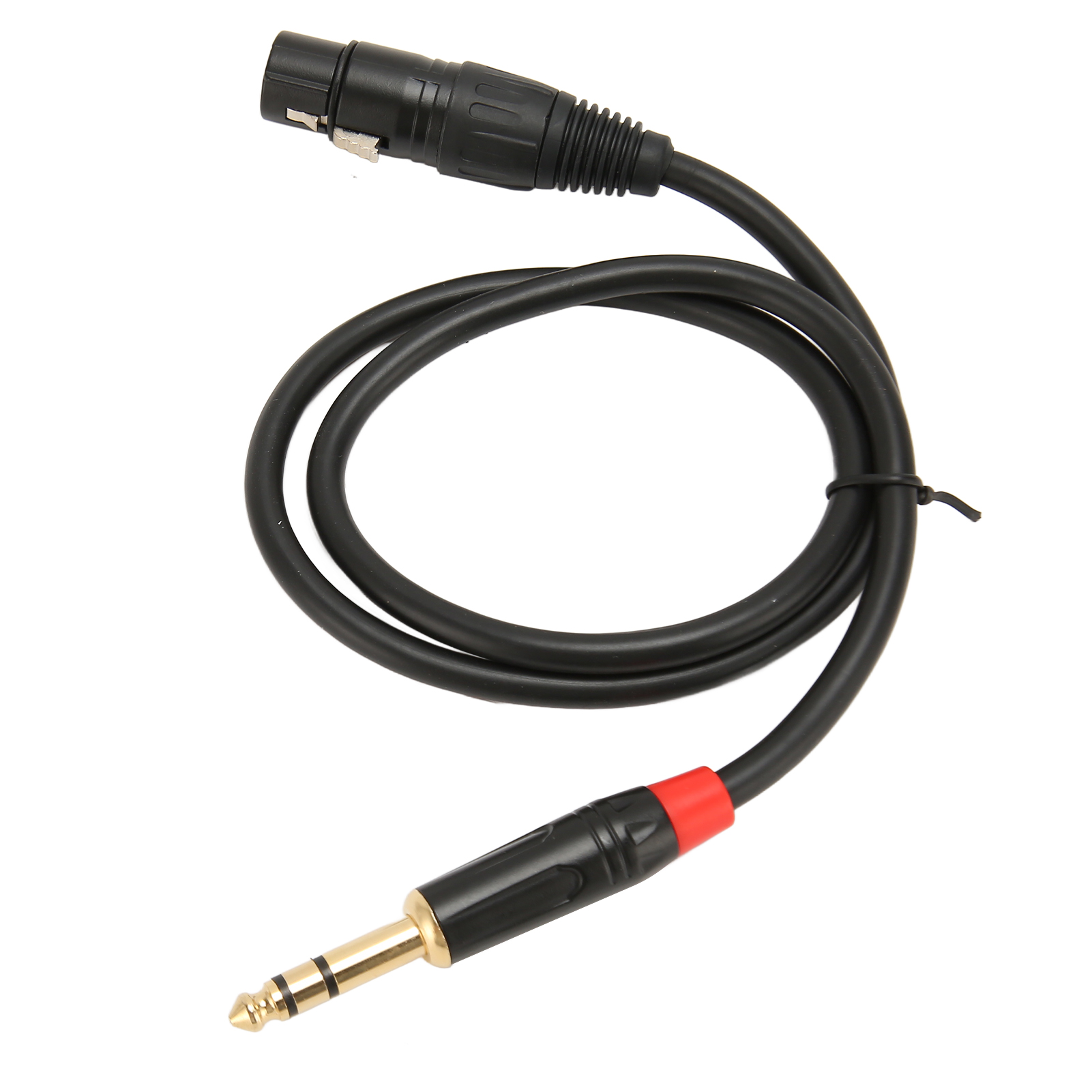 Xlr-buchse Auf 6,35-mm-klinkenstecker-audiokabel Für Instrumente, Mikrofone Und E-gitarren, 0,75 Meter