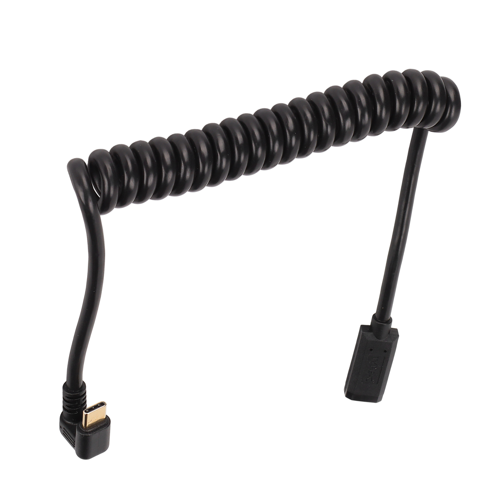 4k 60hz Usb-c Stecker/buchse Lade- Und Datenkabel, U-förmiges Rechtwinkliges Datenverlängerungskabel Mit Feder Für Auto, Laptop Und Pc