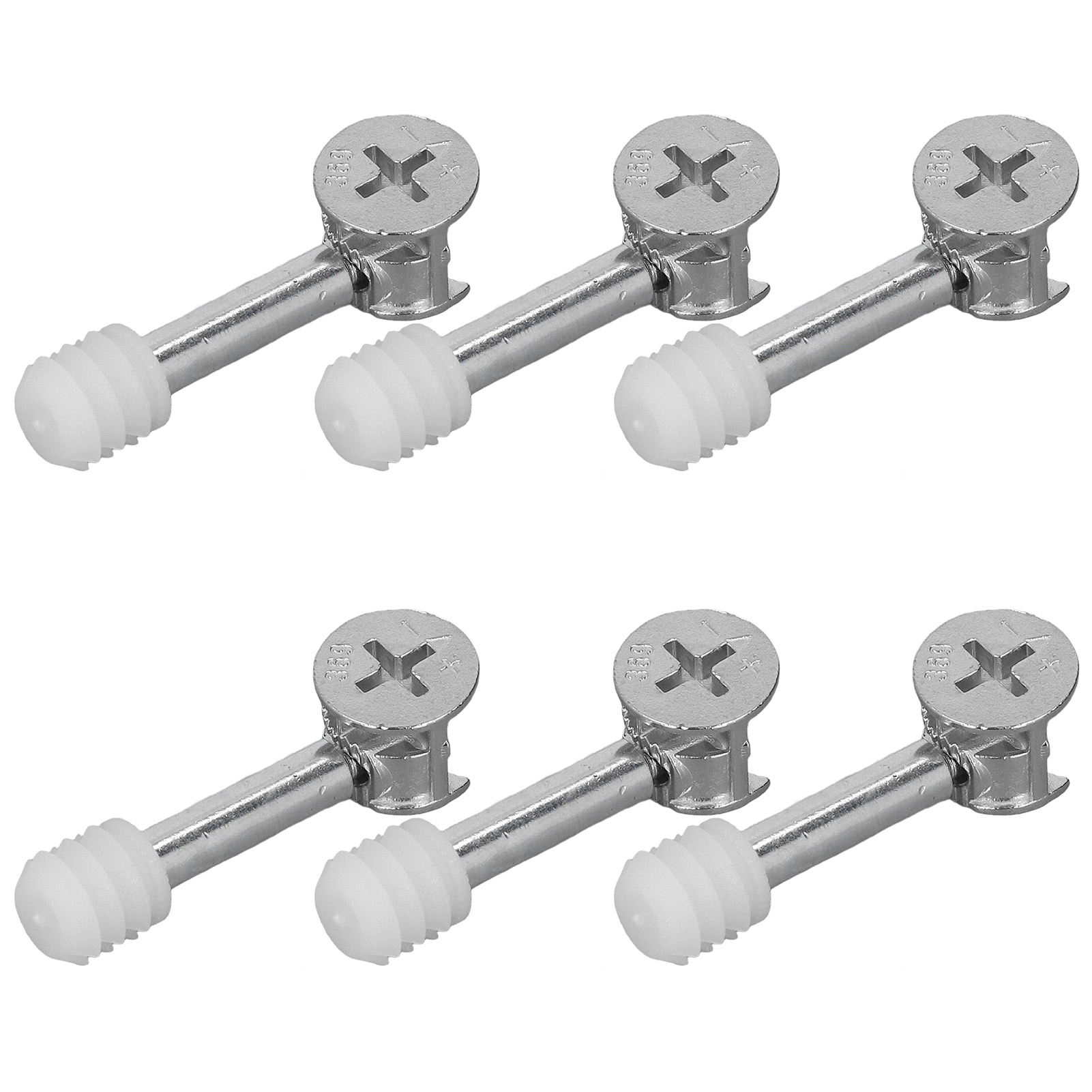 Set Mit 100 3-in-1-exzenterschrauben Zur Befestigung Von Möbeln, Schubladen Und Schränken.