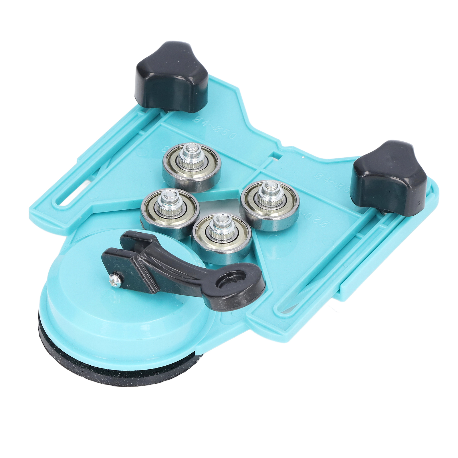 Industrielle Fliesenbohrschablone, Verstellbar Von 4 Bis 83 Mm, Mit Großem Saugnapf Für Glas.