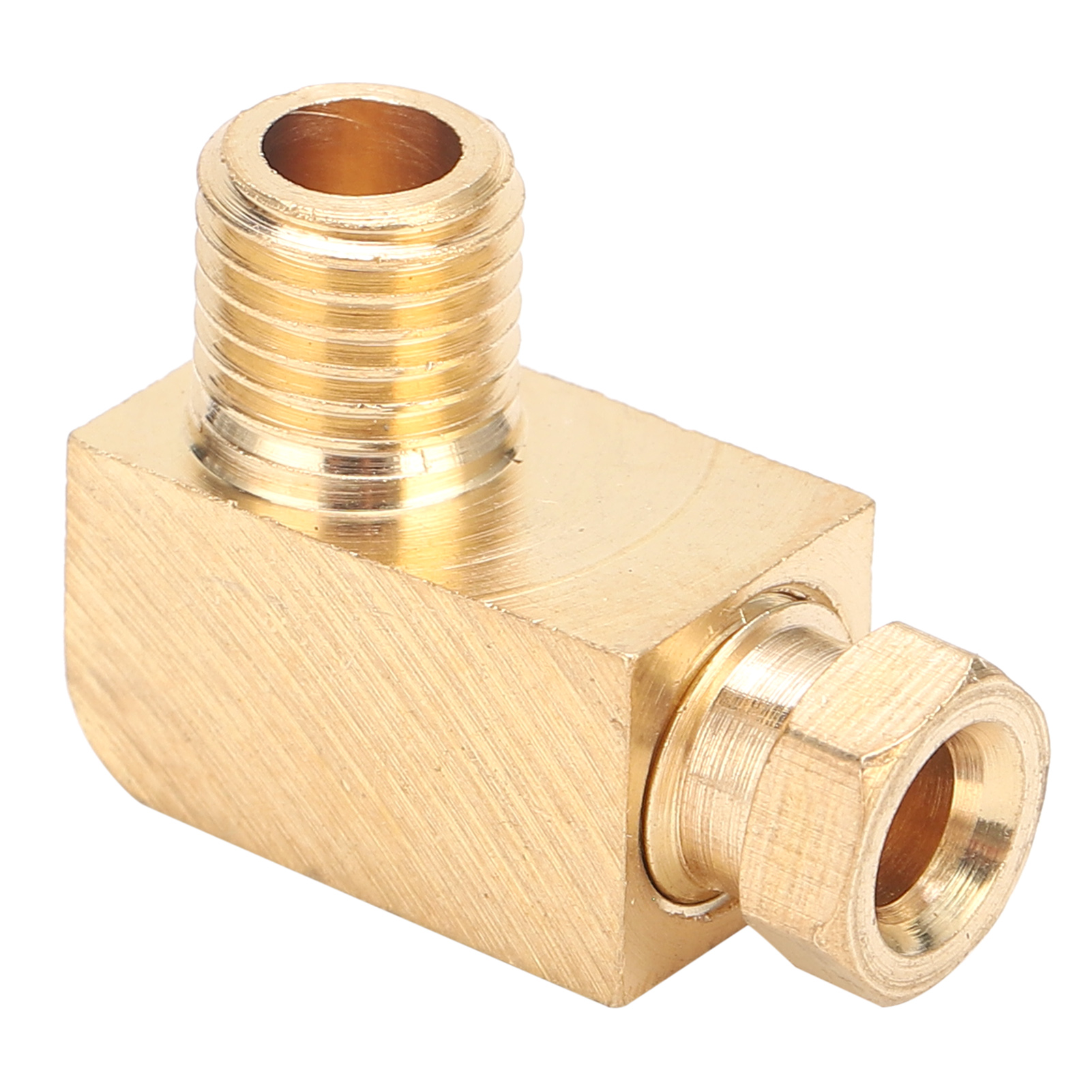 90°-winkelstück Aus Messing Für Ölschmierschlauch, Pl408-adapter/anschluss 4 Mm / 0,16 Zoll M8 X 1