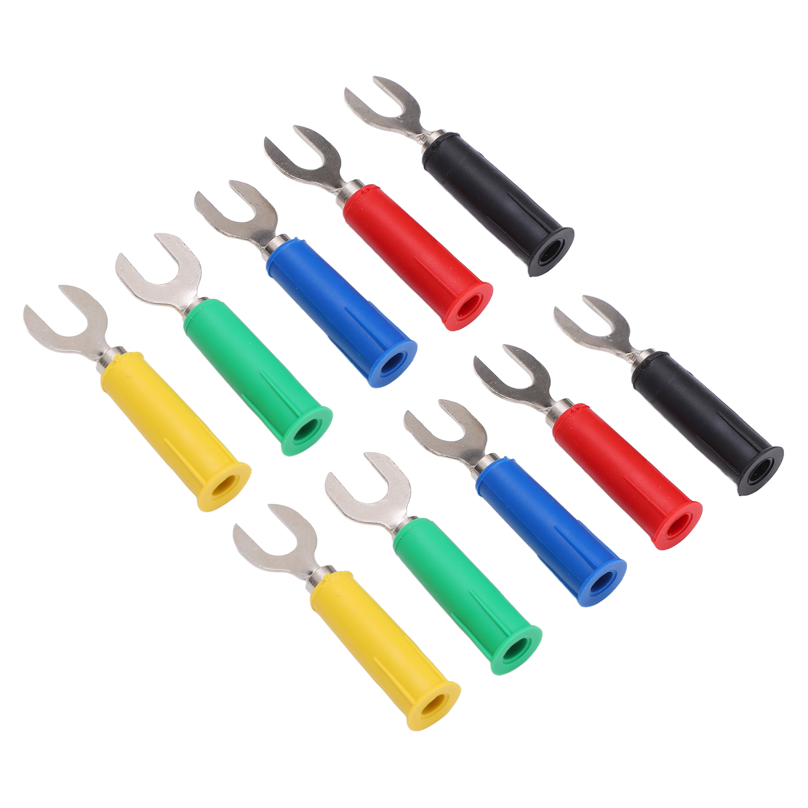 6 Mm U-förmiger Bananenstecker J.20019, Druckfest, Mit 4 Mm Klinkenstecker.
