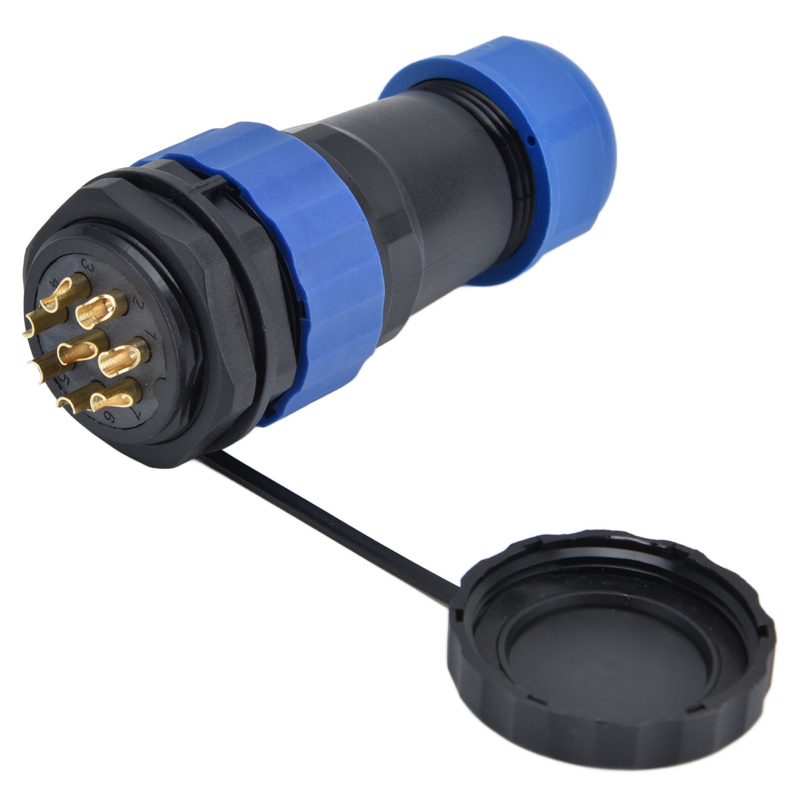 Wasserdichter Sp28-luftfahrtstecker (ip68) Mit Rückseitiger Mutter, Lötanschluss (männlich/weiblich), 380 V, 25 A, 8 Pins
