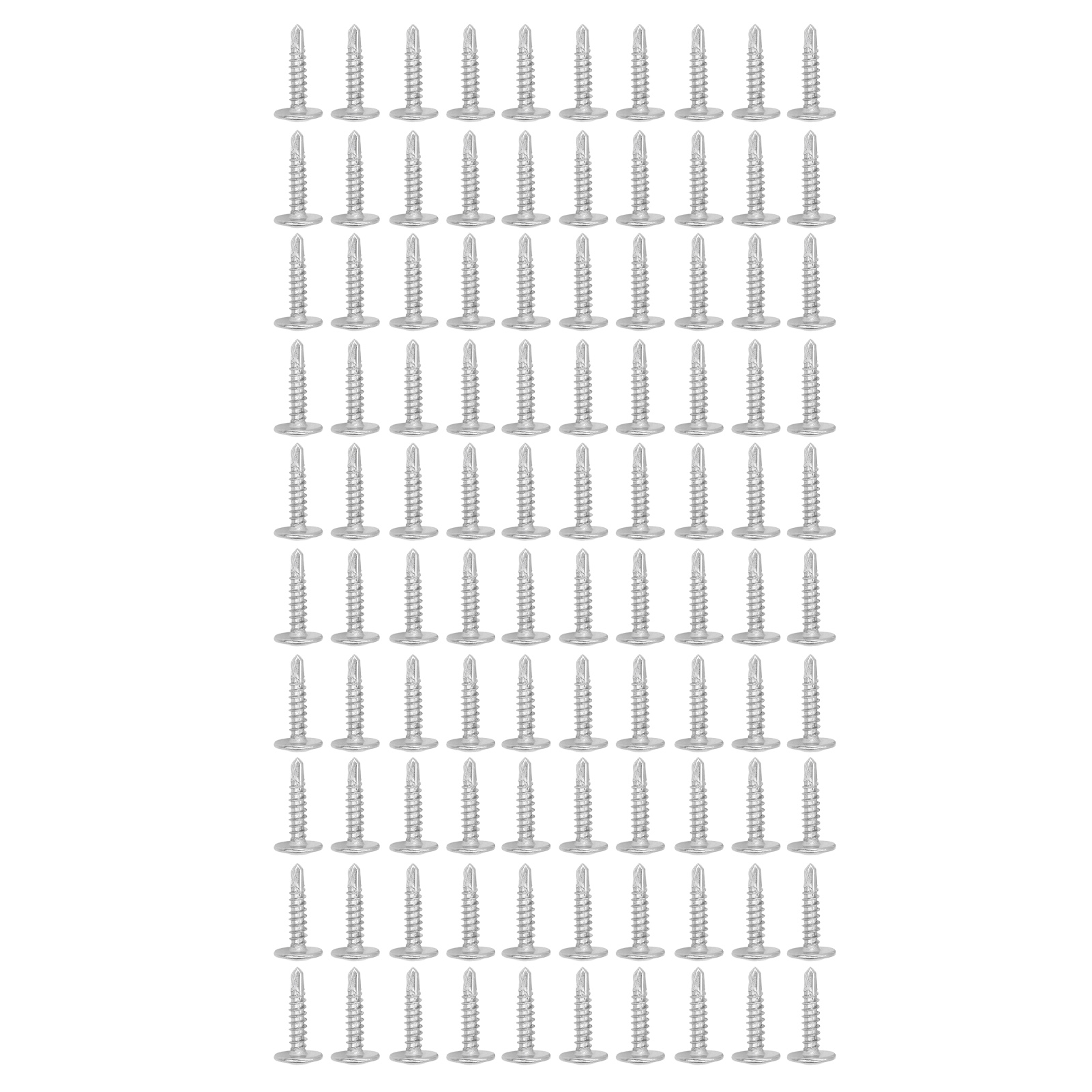 Set Mit 100 Selbstschneidenden Schrauben Mit Kreuzschlitzkopf Und Unterlegscheibe Aus Edelstahl, 4,2 X 19 Mm / 0,17 X 0,75 Zoll