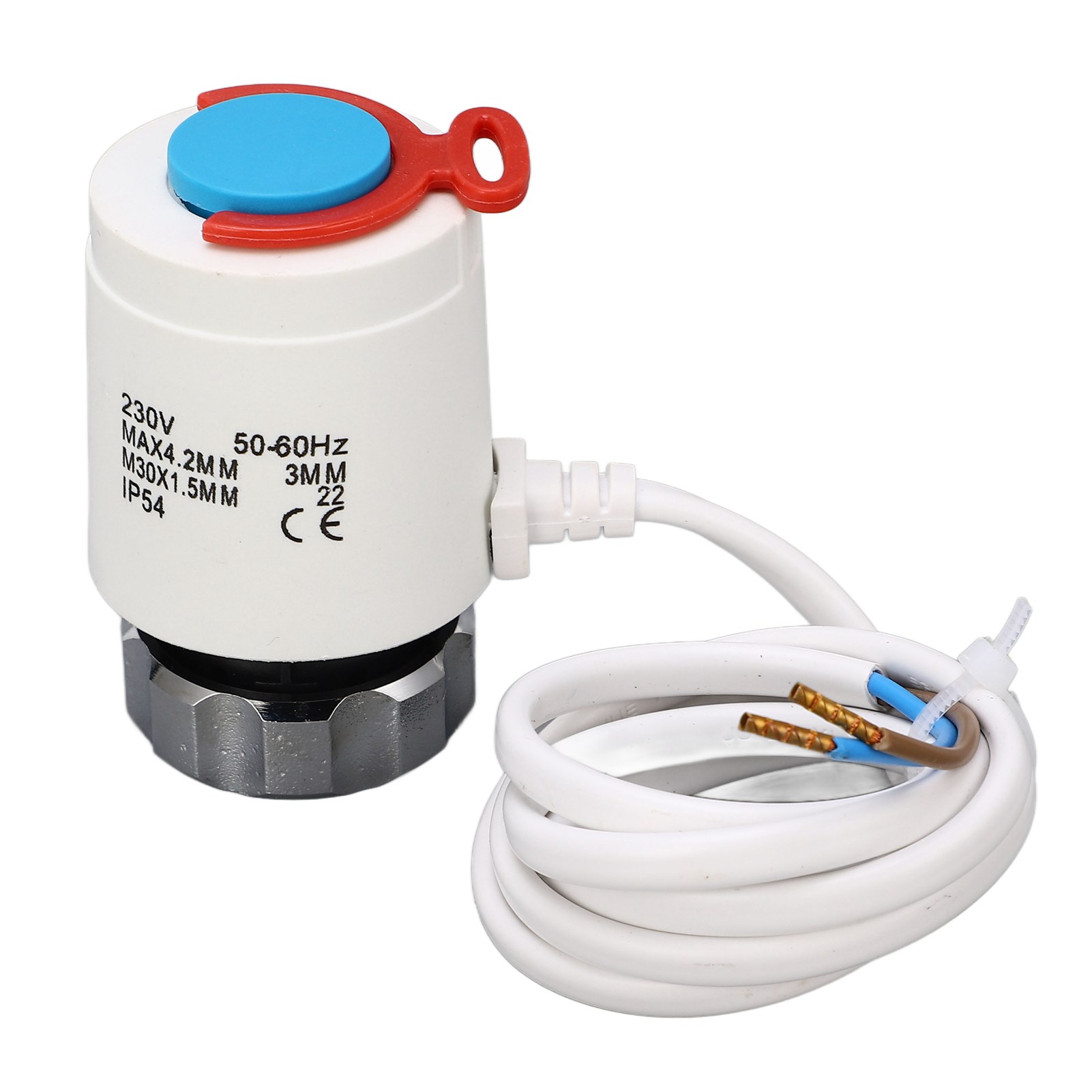 Ersatz-heizkörperventil Für Fußbodenheizung, Elektrischer Thermostatantrieb Für Warmwasserverteiler, M30 X 1,5 Mm, 230 V Wechselstrom