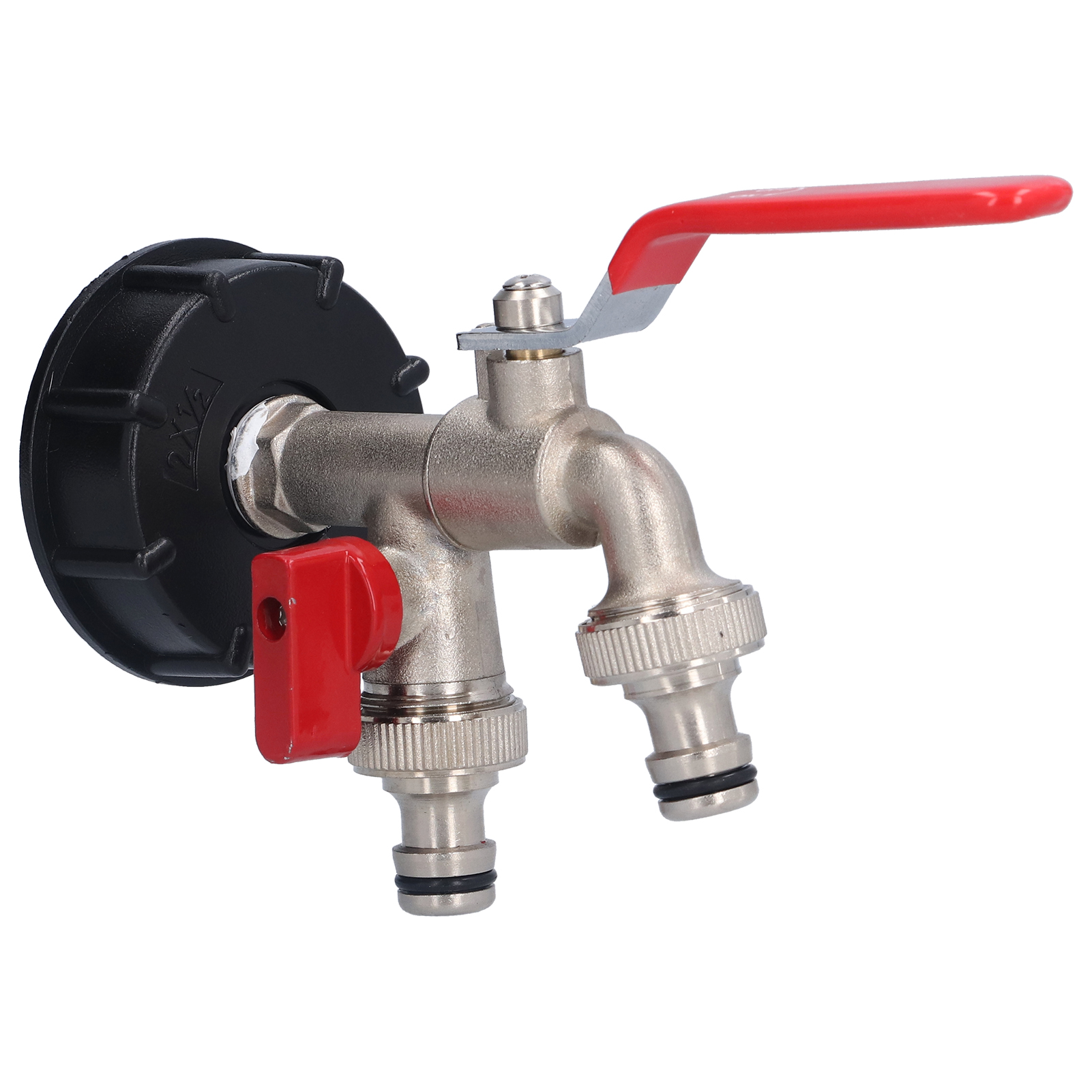 Adapter Für Ibc-container, Doppelanschluss, Messing-ablaufschlauch, Wasserhahn, Ersatzteil Für Doppelhahn.