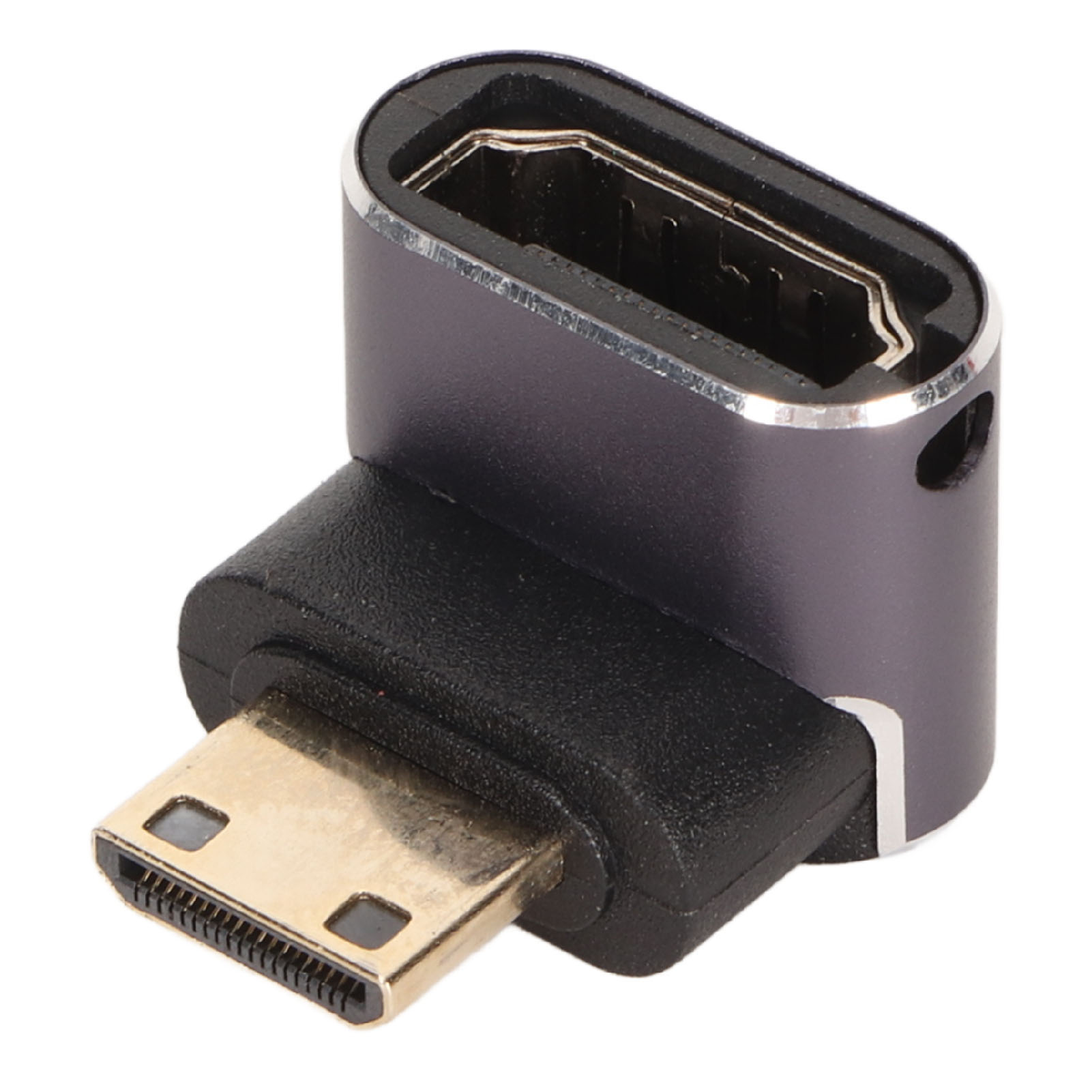 Mini-hd-multimedia-adapter, Stecker Auf Buchse (hd-multimedia), 8k 60 Hz, Bidirektional, 90°-winkel