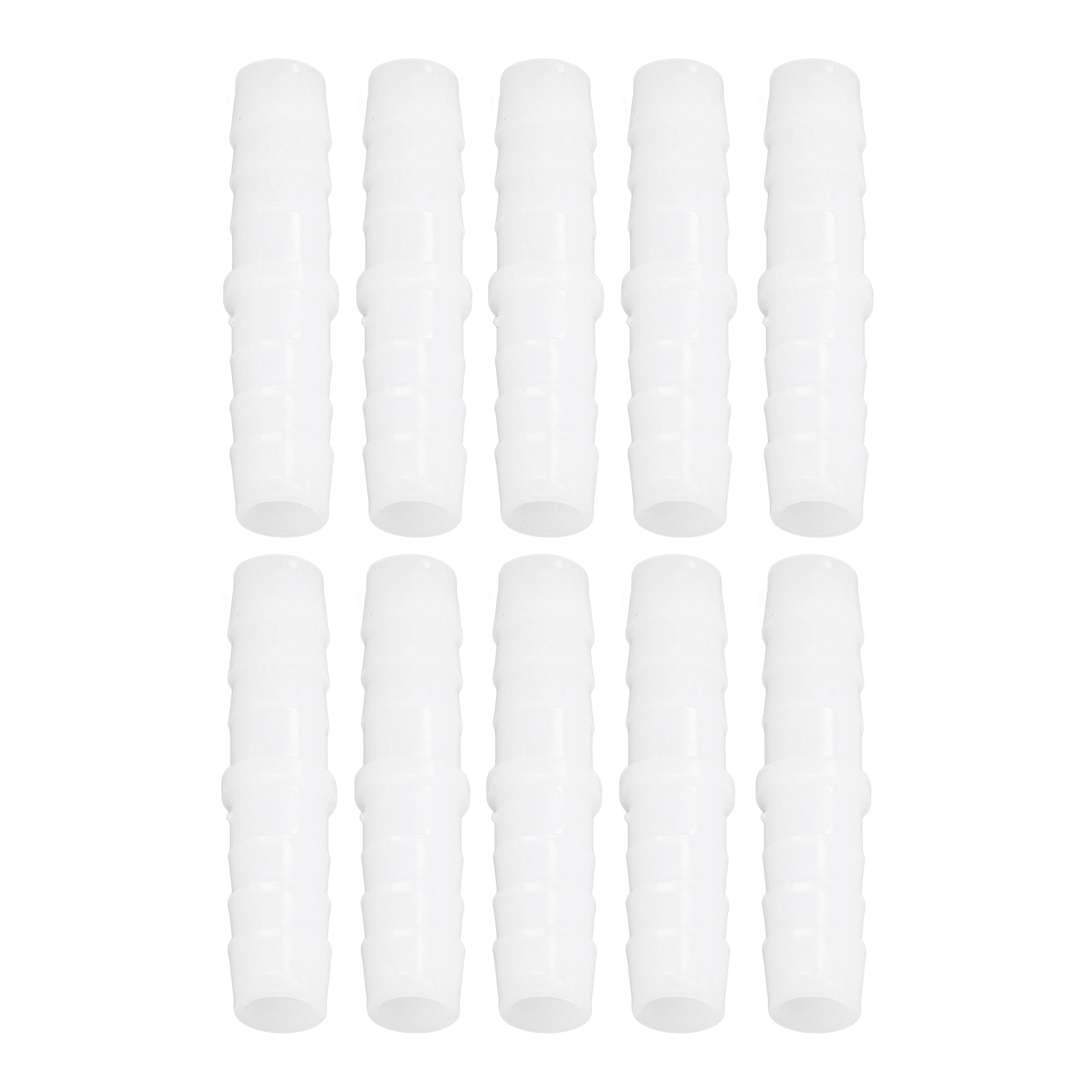 Packung Mit 10 Kunststoff-schlauchverbindern Mit Widerhaken Für Gartenschläuche, Gerade Und Gleich Lang, 12-12 Mm Reparatur- Und Verbindungsadapter