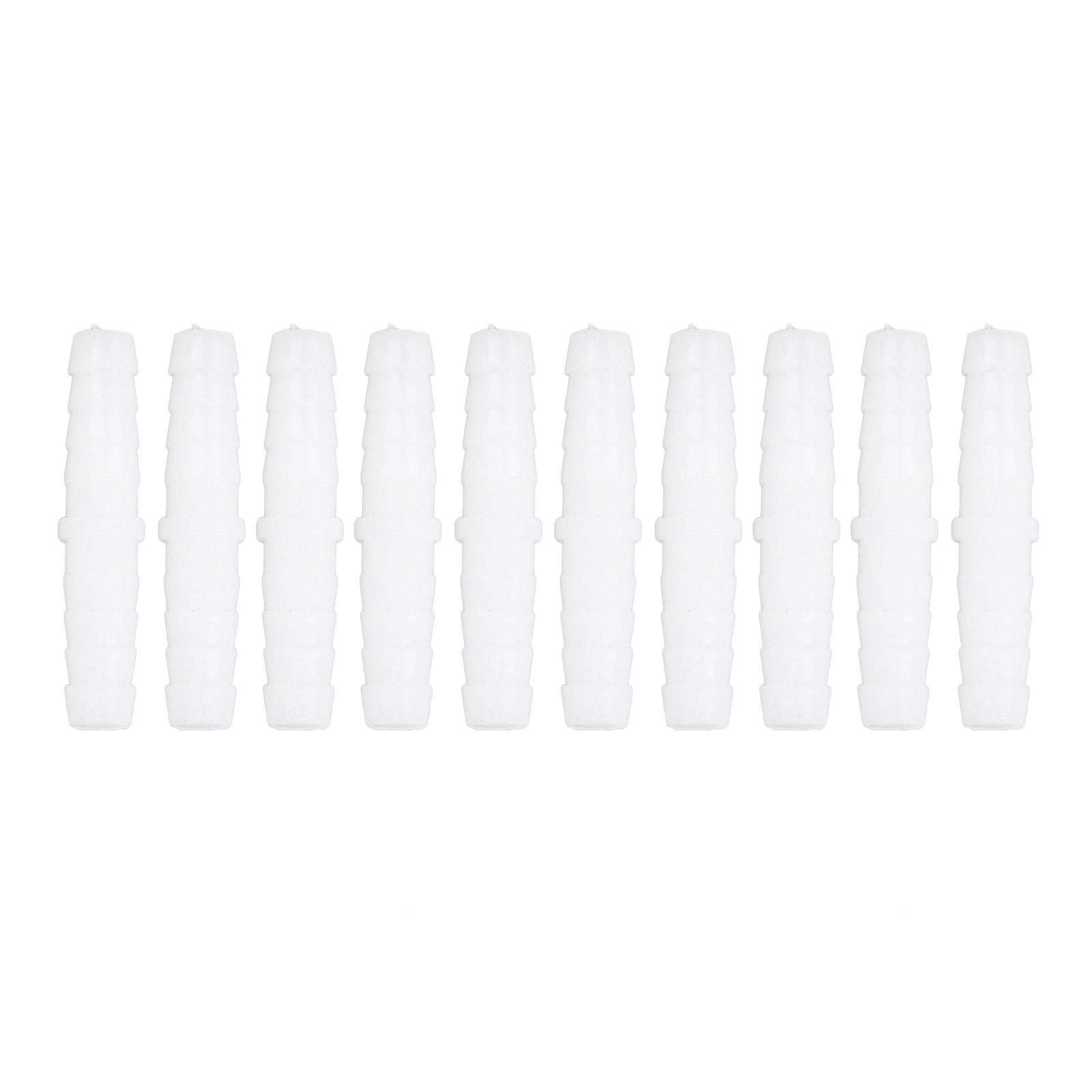 Packung Mit 10 Kunststoff-schlauchverbindern Mit Widerhaken Für Gartenschläuche, Gerade Und Gleich Lang, 6-6 Mm Verbindungs- Und Überwurfadapter