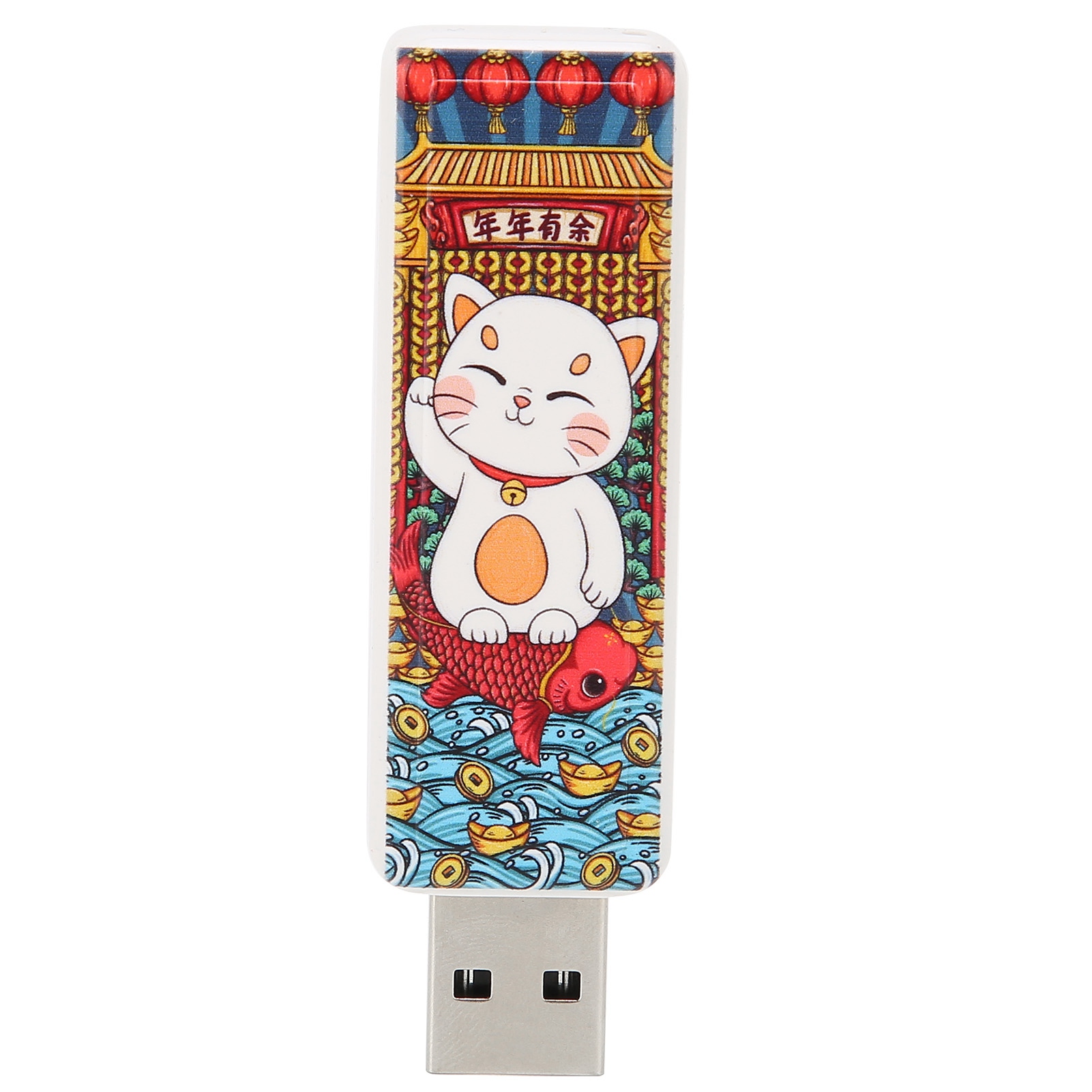 Usb-stick Mit Niedlichem Katzenmuster, Im Laufenden Betrieb Austauschbar, Plug & Play, Usb 2.0-standard, Stoßfest, Tragbarer Speicher, 32 Gb.