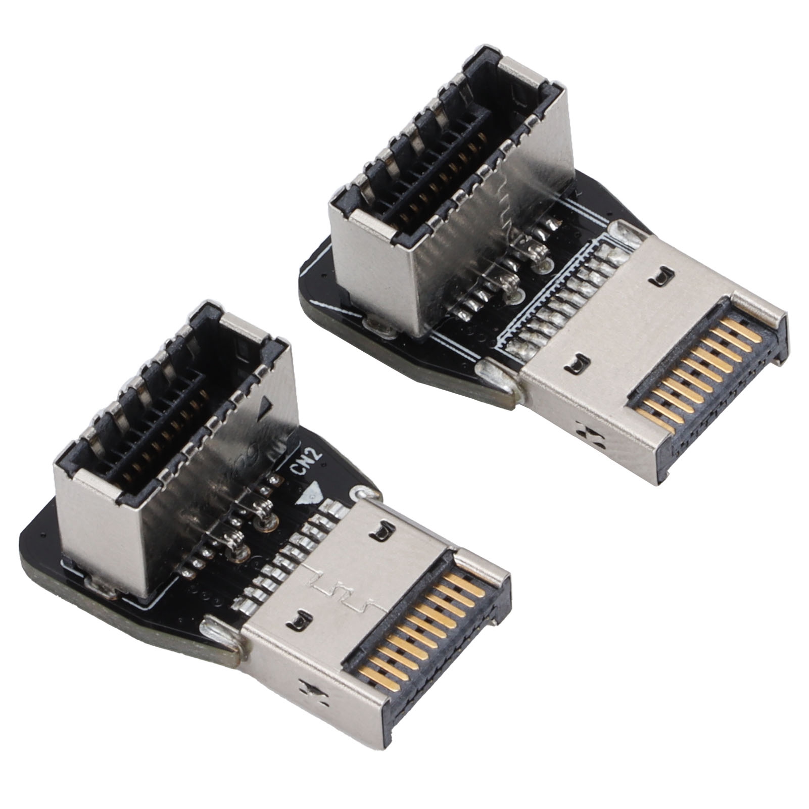 2er-pack Usb 3.1 10 Gbit/s Stecker Auf Buchse Typ E Metalladapter, Erweiterter Plug & Play Datenadapter