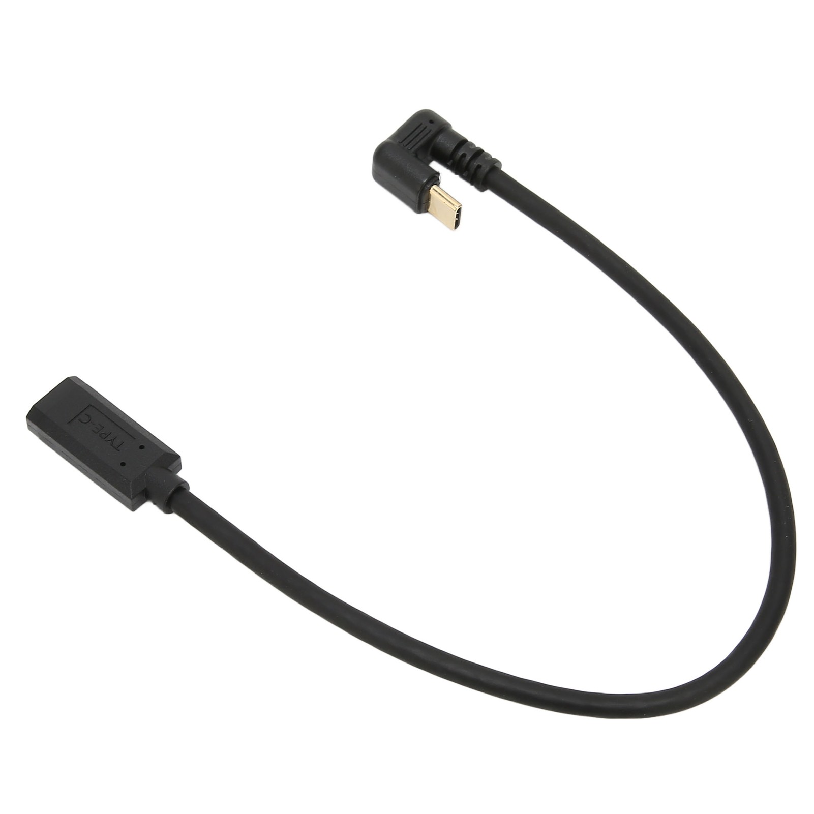 0,3 M / 0,98 Ft Vergoldetes 10-gbit/s-usb-c-verlängerungskabel, Rechtwinkliger Usb-3.1-stecker Auf Buchse Für Mi 4c