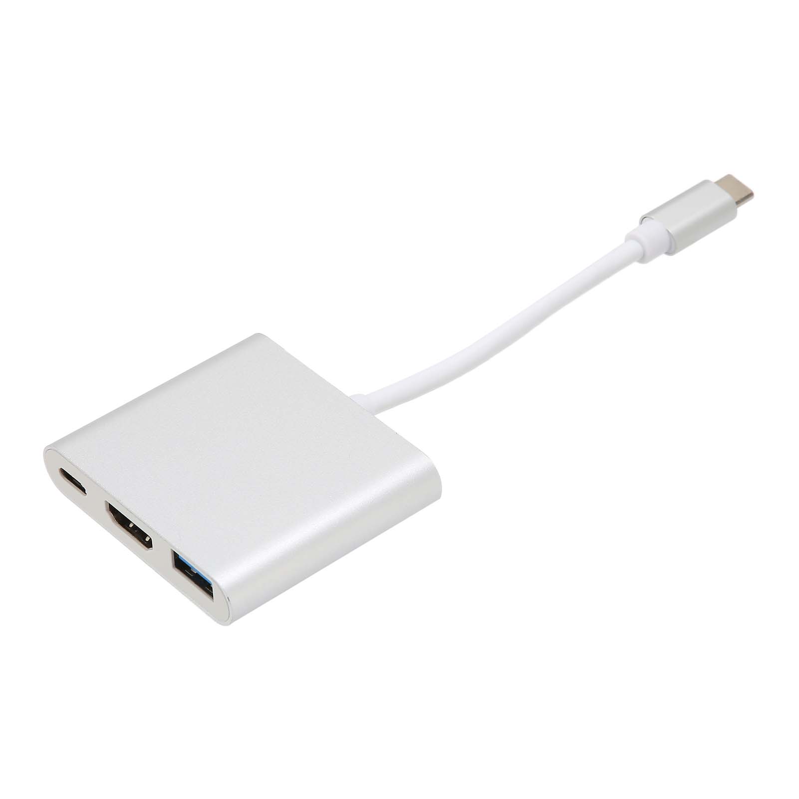 3-in-1-typ-c-erweiterungshub Mit Hd-pd-multimedia-schnittstelle Und Usb-3.0-anschlüssen