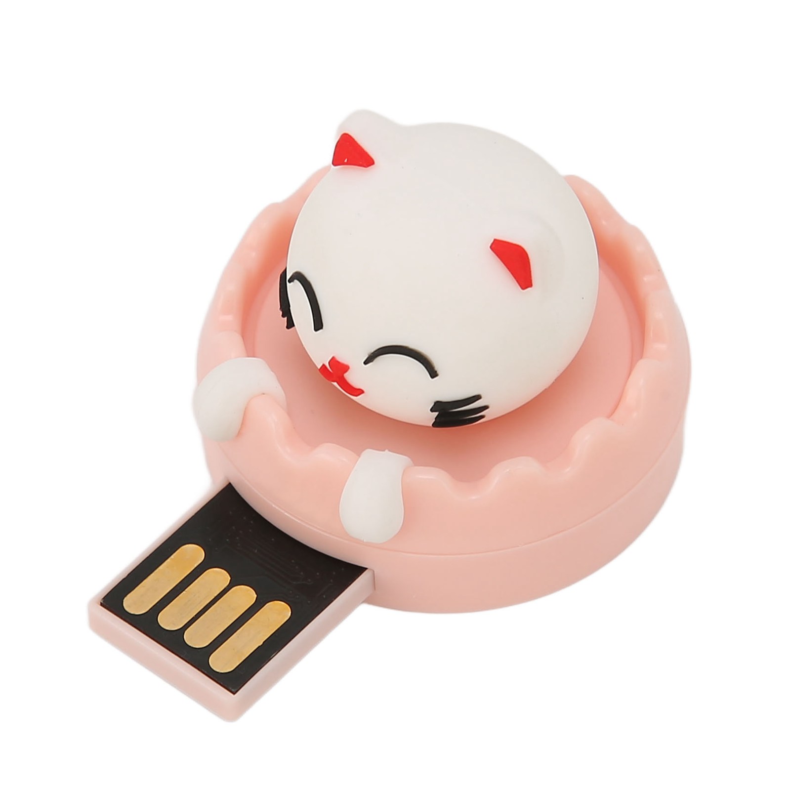 Hot-swap-fähiger Usb 2.0-flash-speicher Im Katzen-design, Vibrationsfest, Für Datensicherung (cat Circle Buckle 128 Gb)