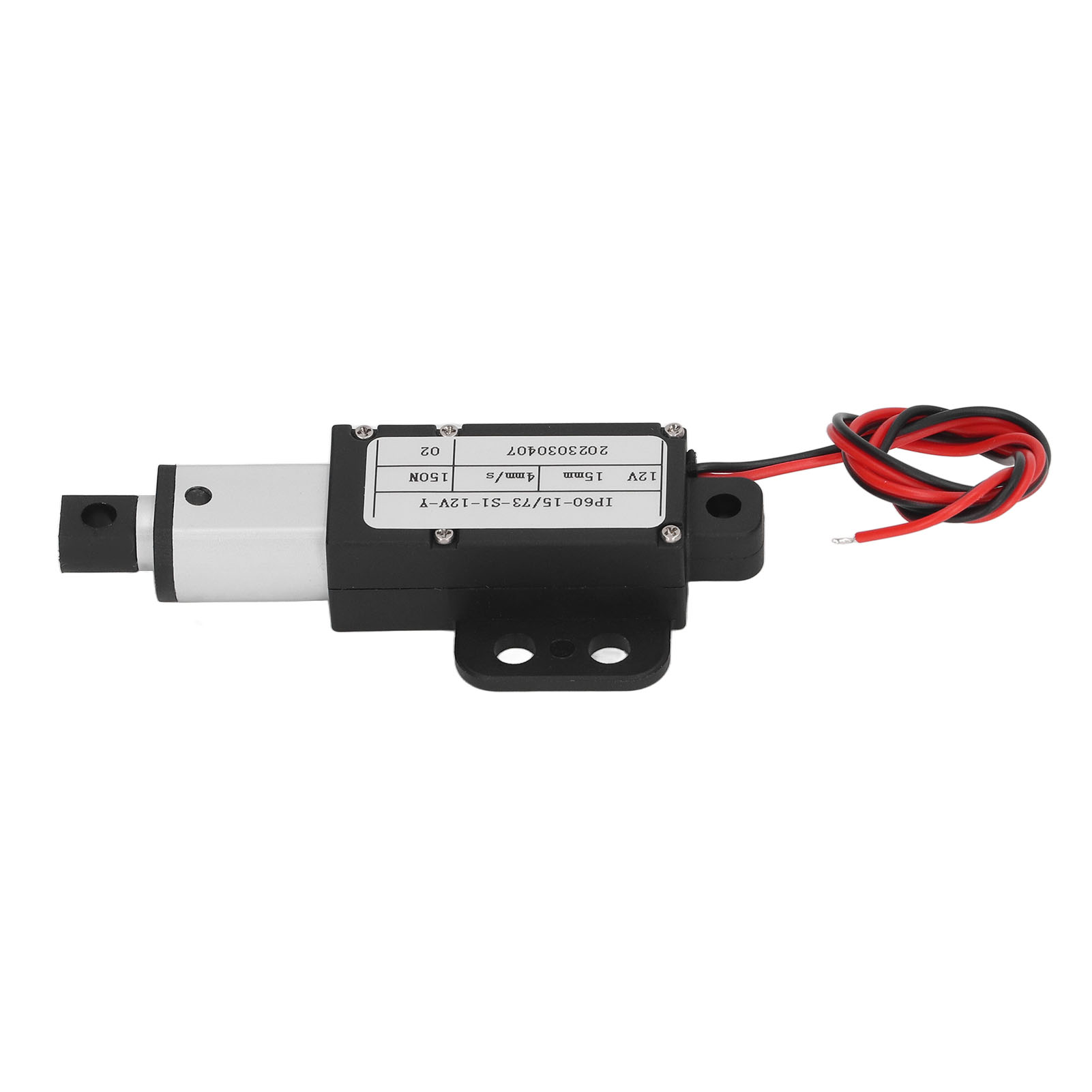 Miniatur-elektro-linearantrieb, 150 N, Aus Aluminiumlegierung, 15 Mm Hub, Für Industrielle Anwendungen, 12 V, Ip60yr
