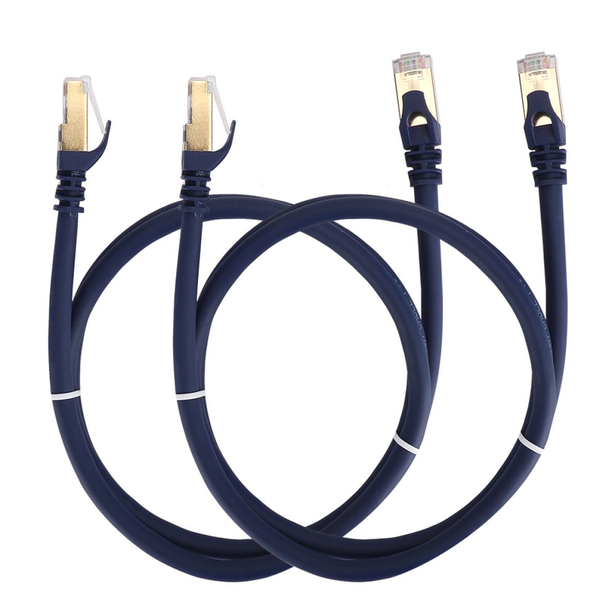 Packung Mit 2 Cat8 40 Gbit/s (2000 Mhz) Rj45 Ethernet-kabeln, 1 M Lan-patchkabel
