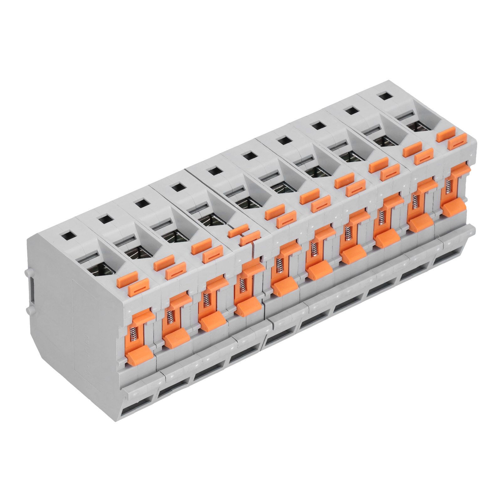 Packung Mit 10 Din-schienen-klemmenblöcken, Kabelanschluss, Rutschfest, 50 Mm, 150 A, 1000 V, Uk50n