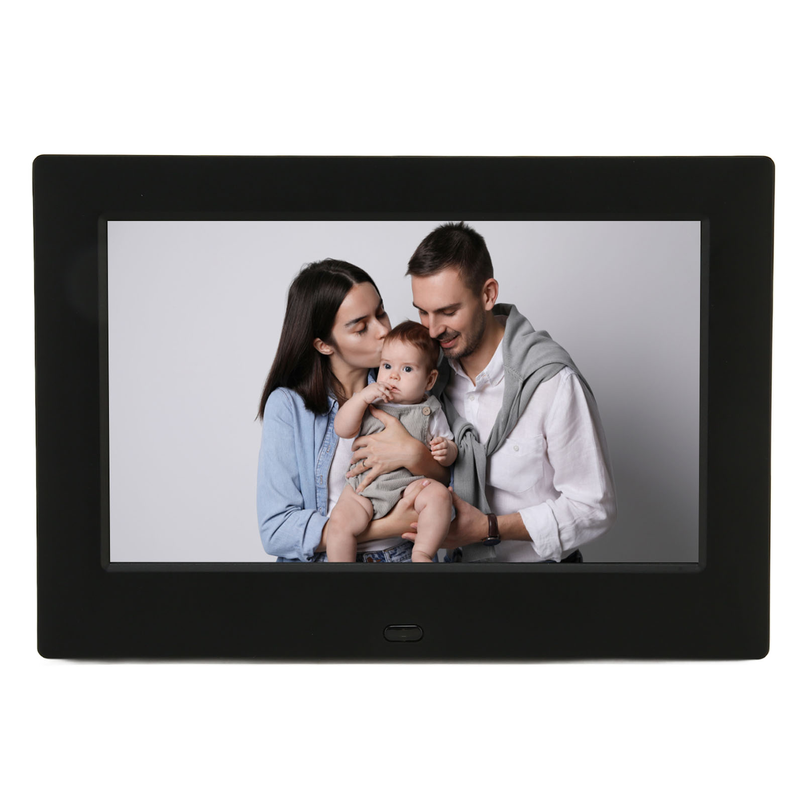 7-zoll-hd-digitalfotorahmen (1080p) Mit Uhr Und Kalender, Eu-stecker (100–240 V)