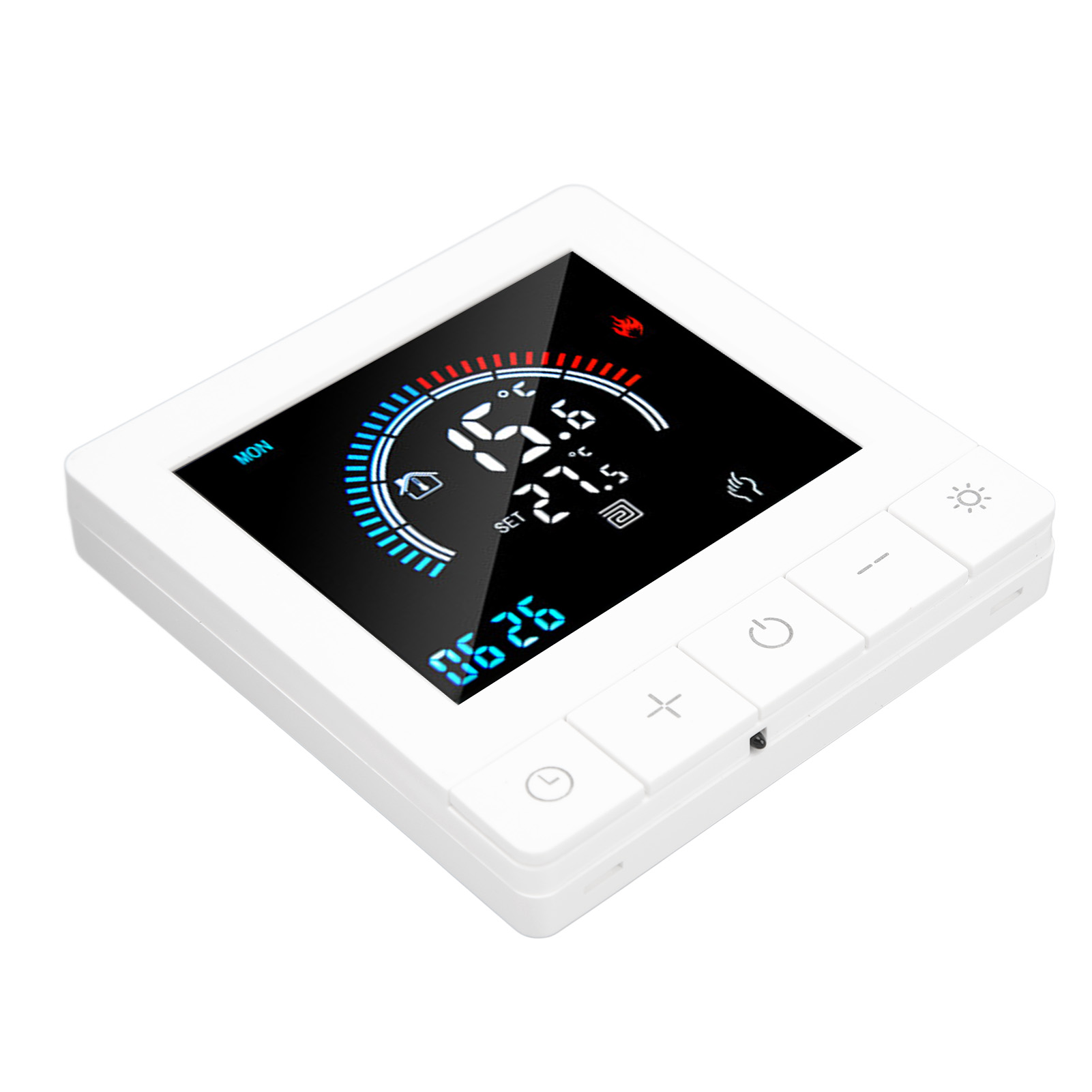 Intelligenter Thermostat Für Fußbodenheizung Mit Touch-fernbedienung, Ac90-240v 3a Temperaturregler Für Das Zuhause Mit Anschlussmöglichkeit